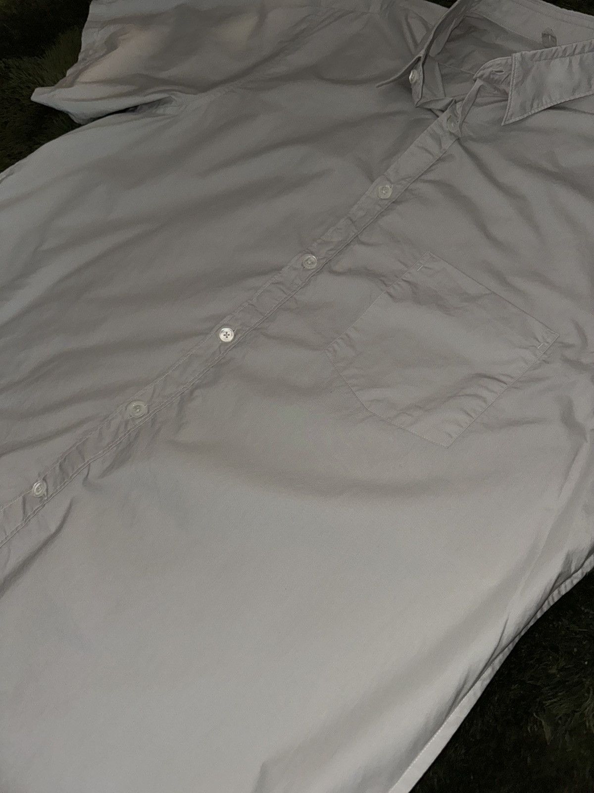 Steven Alan [XL] Steven Alan Reverse Seam Short Sleeve Shirt Grey Size US XL / EU 56 / 4 - 5 Thumbnail