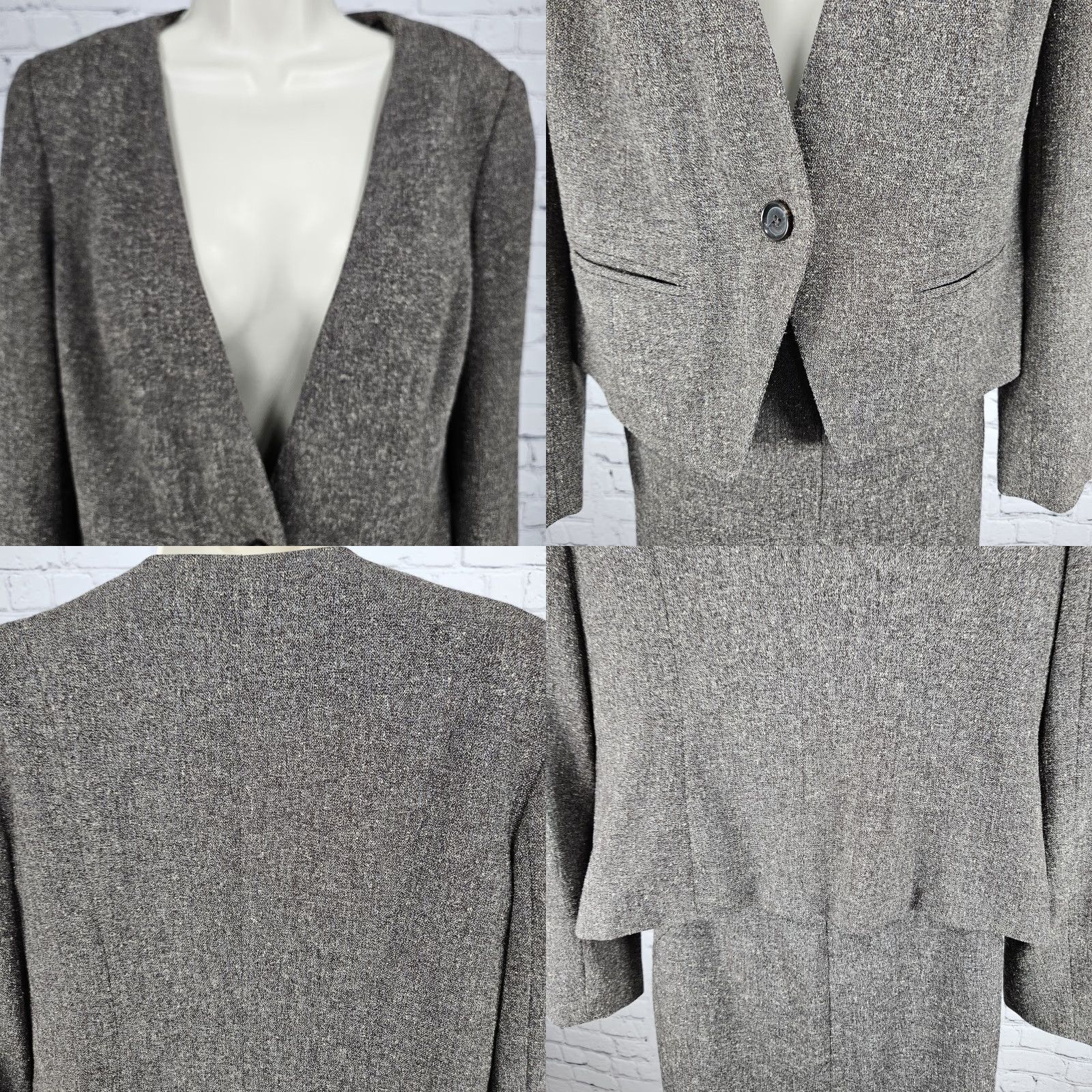 Worthington Worthington Brown 1 Button Jacket 2 Piece Slit Skirt Suit Set Outfit S Women Size 28" / US 6 / IT 42 - 8 Thumbnail
