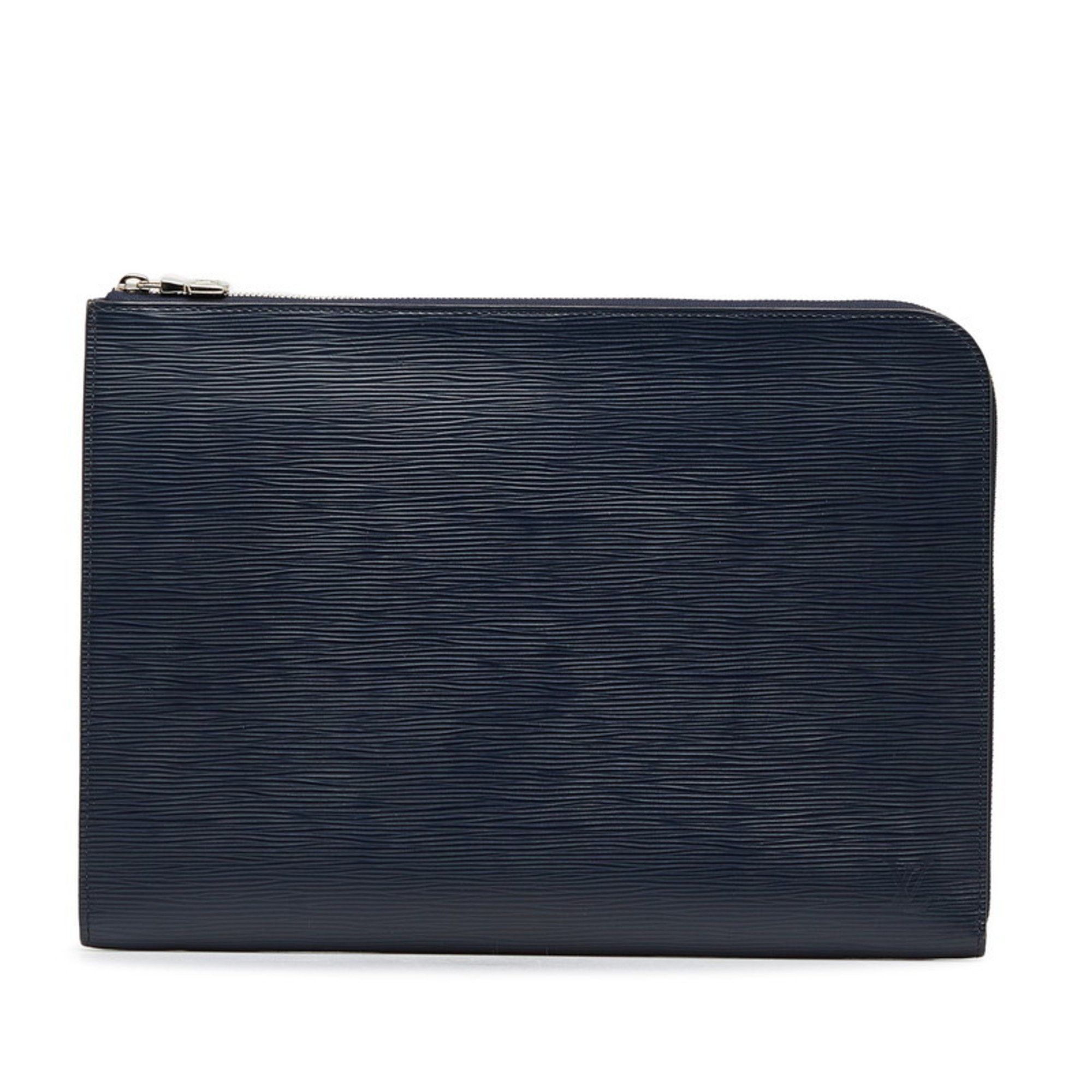 Louis Vuitton Louis Vuitton Epi Pochette Jour GM Clutch Bag Second M64154 Blue Marine Navy Leather Men's LOUIS VUITTON Size ONE SIZE - 1 Thumbnail