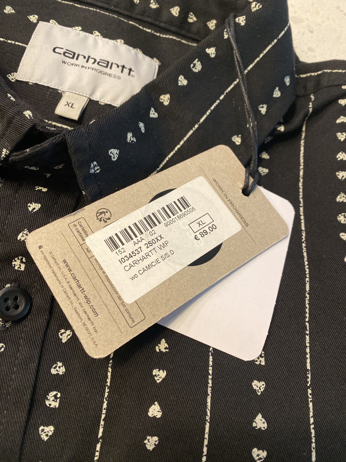 Carhartt Wip Carhartt WIP S/S Drewe Heart Pinstripe Shirt XL NWT Size US XL / EU 56 / 4 - 13 Thumbnail