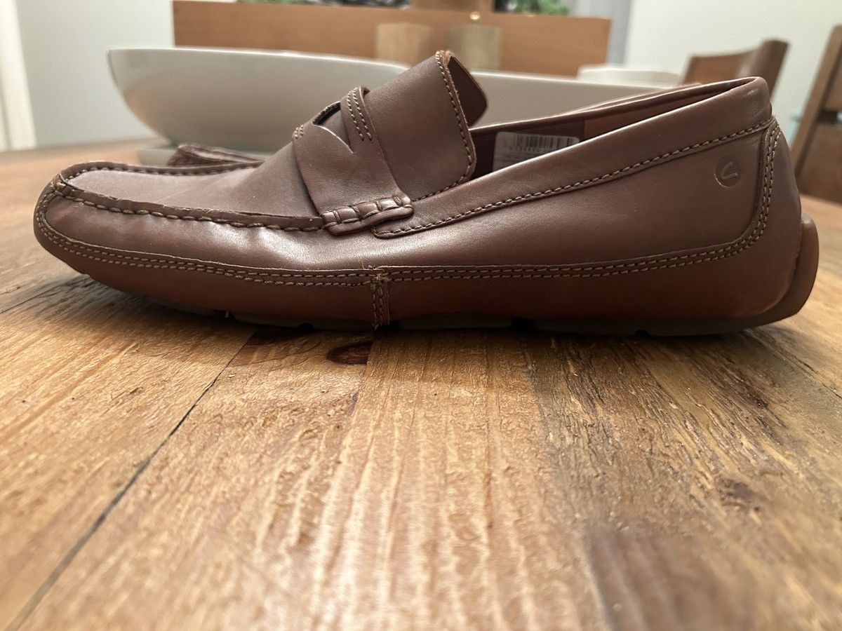 Clarks Ashmont Way Brown Cognac Leather Driving Loafer 9.5 M Clarks | Mens 9.5 | Ashmont Bit | Cognac | Mercari main image 4