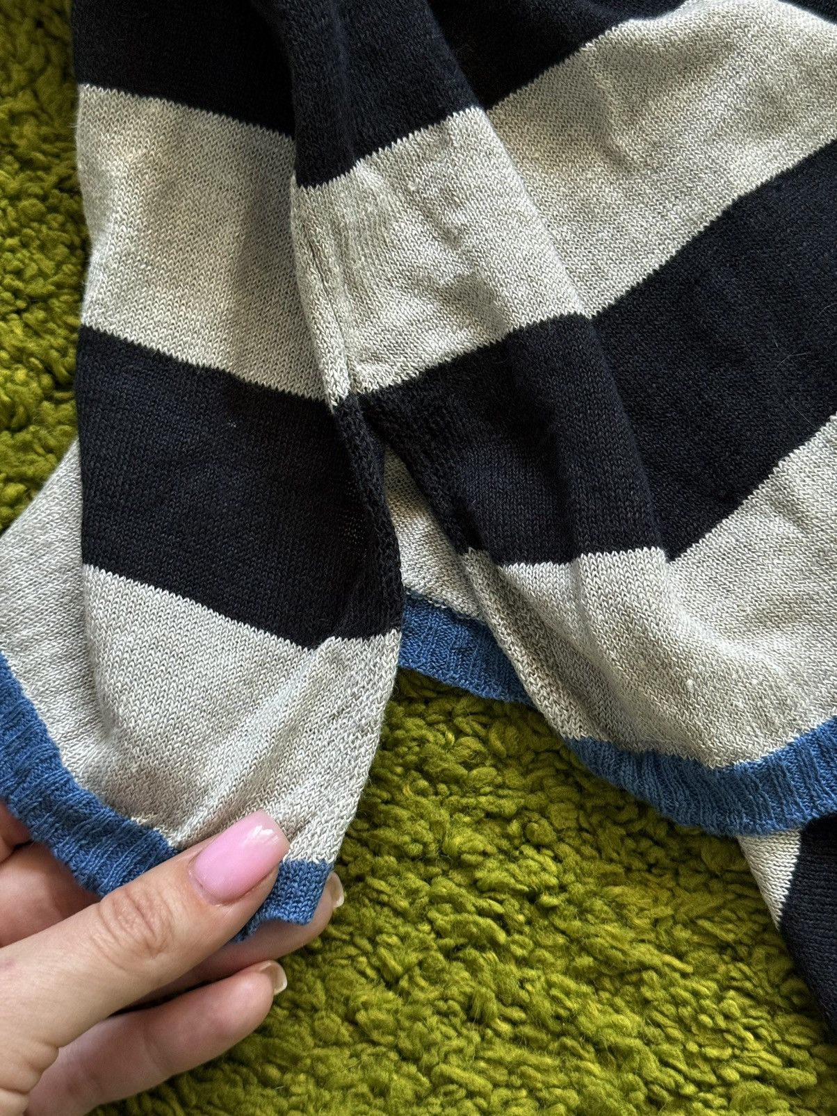 Designer Gudrun Sjoden 100% linen striped sweater Size XL / US 12-14 / IT 48-50 - 4 Thumbnail