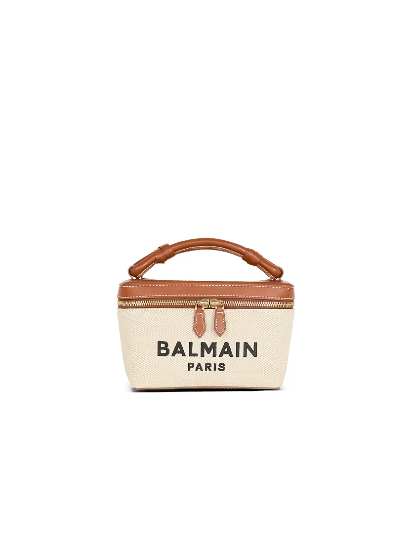 Balmain o1mt1gz0326 Size: OS / B-Buzz Satchel Bag in Beige Size ONE SIZE - 1 Thumbnail