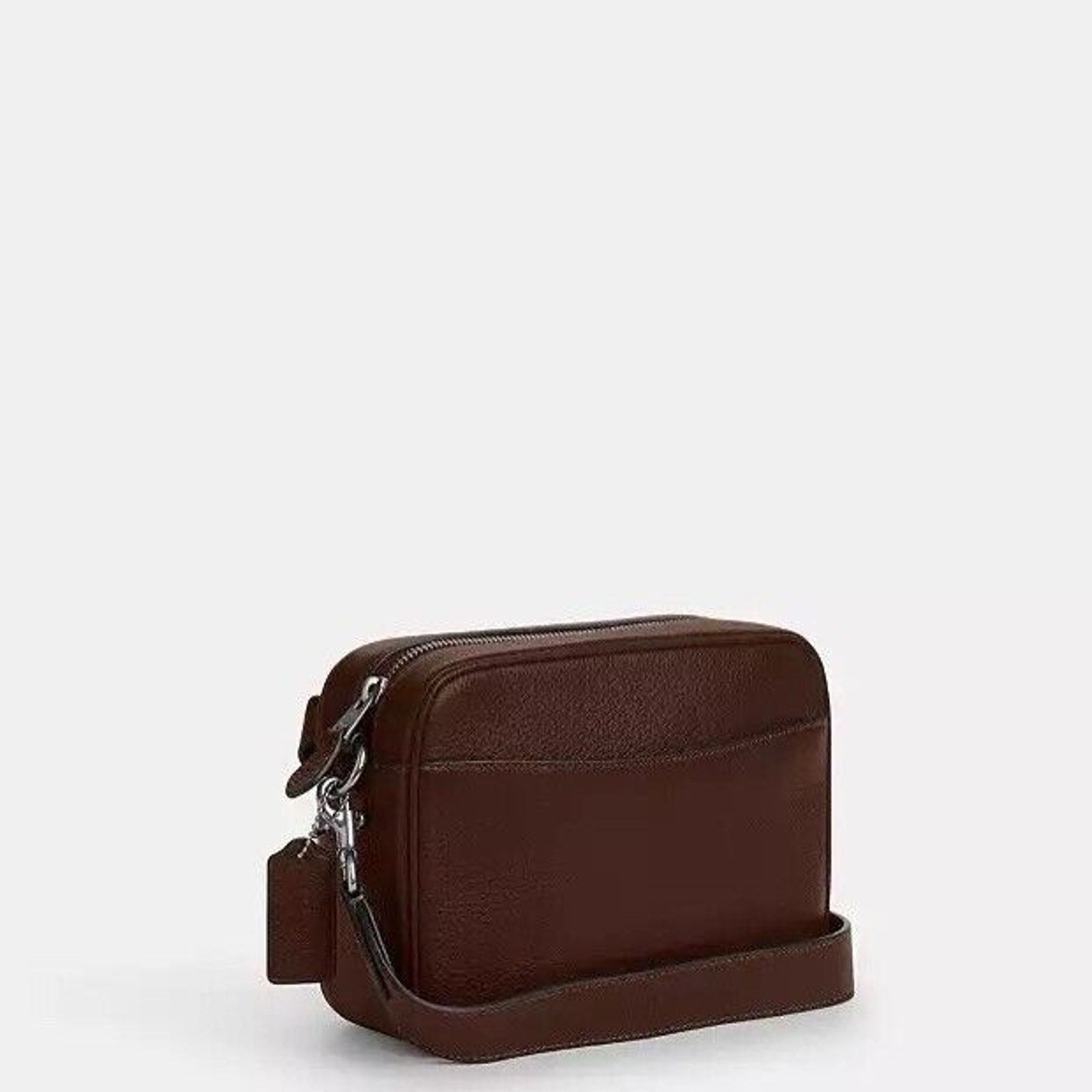Coach NWT COACH MEN'S Warner Crossbody Bag CW218 Silver /Maple Size ONE SIZE - 4 Thumbnail