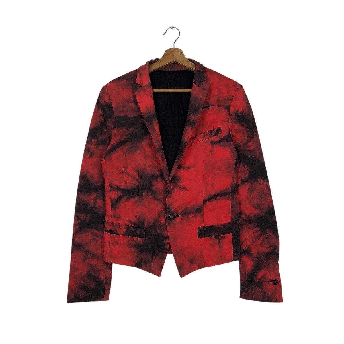 Japanese Brand 📌Cropped Biker Jacket Sos Te Nuto Acid Wash Issey Miyake Size US M / EU 48-50 / 2 - 2 Thumbnail