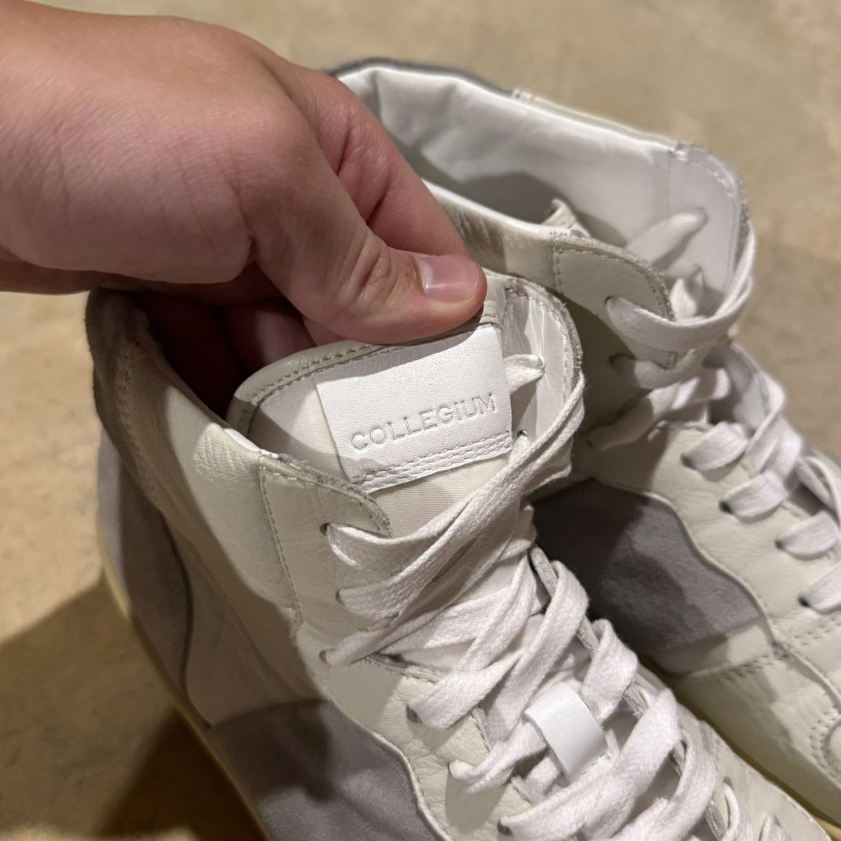Collegium Collegium Pillar Destroyer High Platinum Suede US 13 Size US 13 / EU 46 - 11 Thumbnail