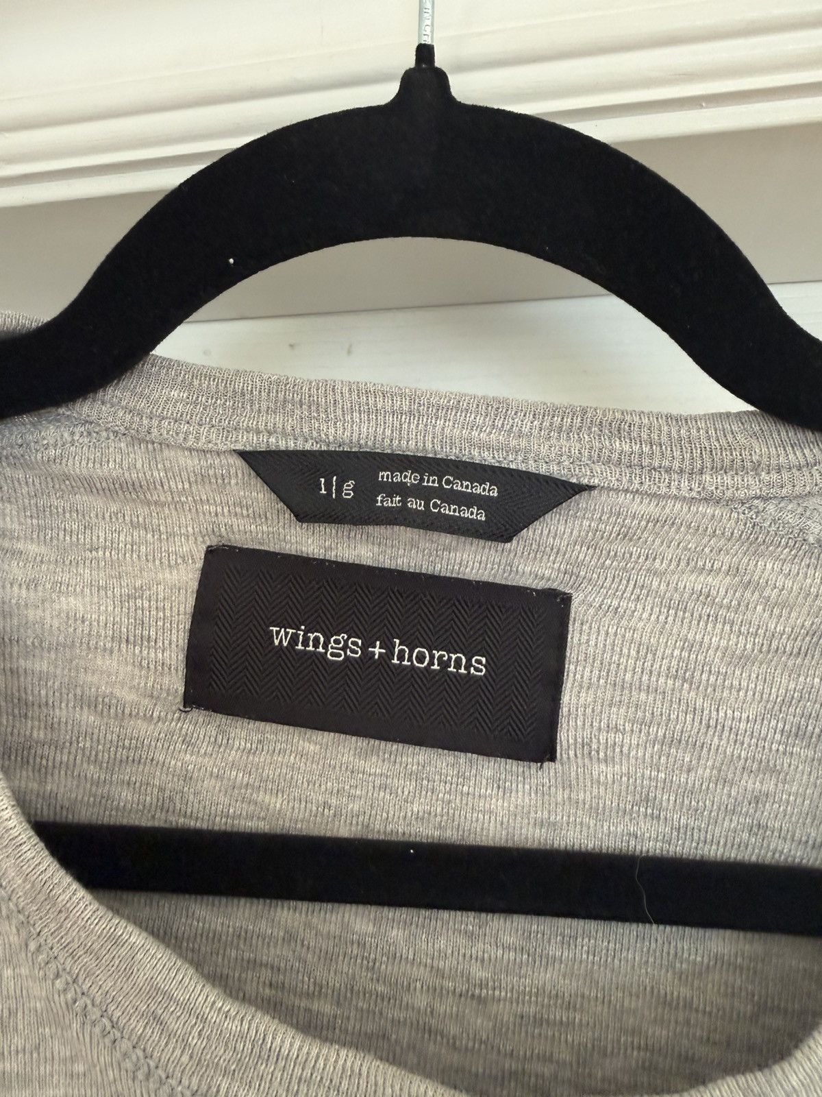 Wings + Horns Grey Curved Hem Tshirt Size US M / EU 48-50 / 2 - 2 Thumbnail