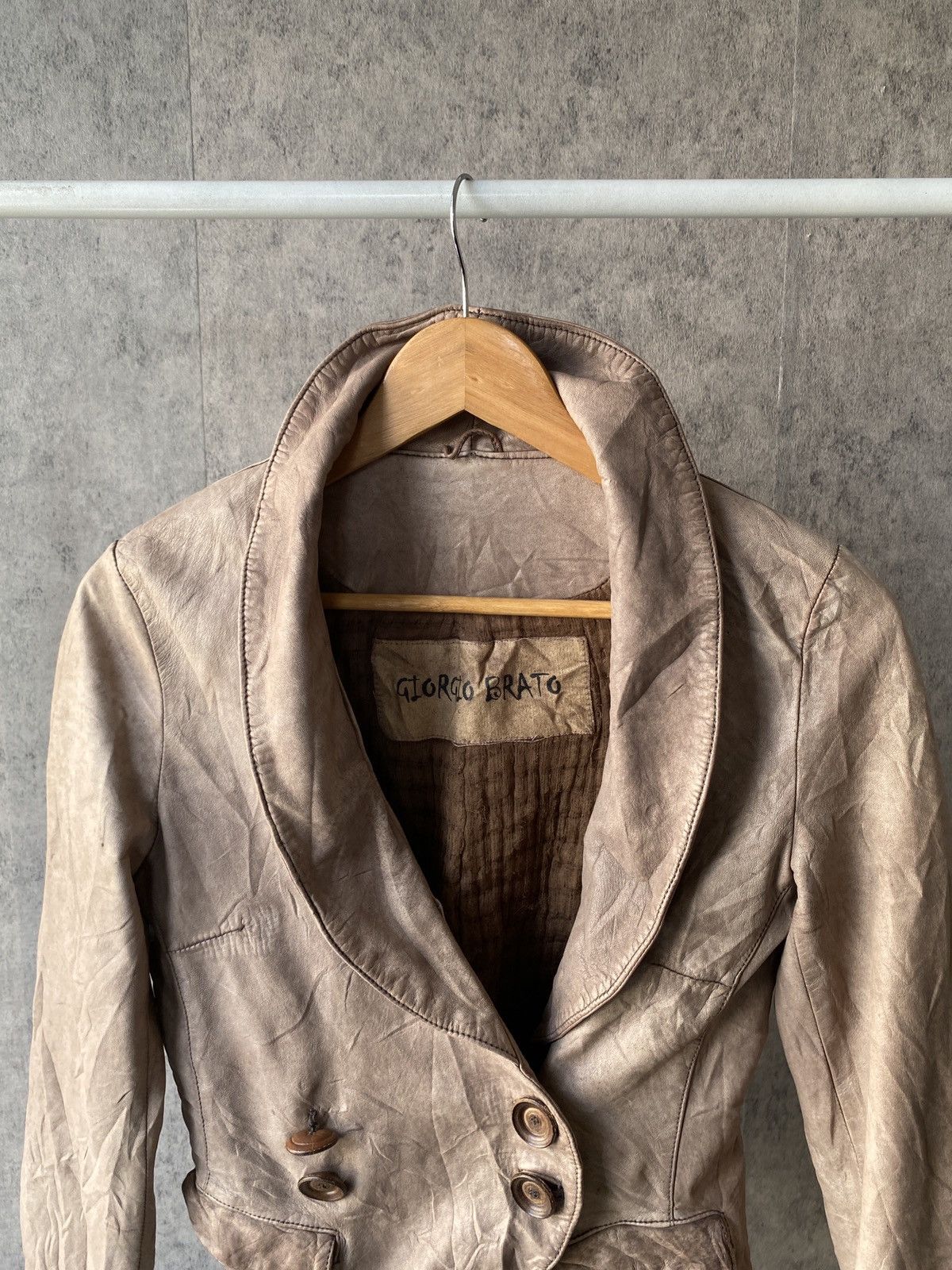 Giorgio Brato Giorgio Brato Italy Vera Pelle Leather Jacket Size S / US 4 / IT 40 - 4 Thumbnail