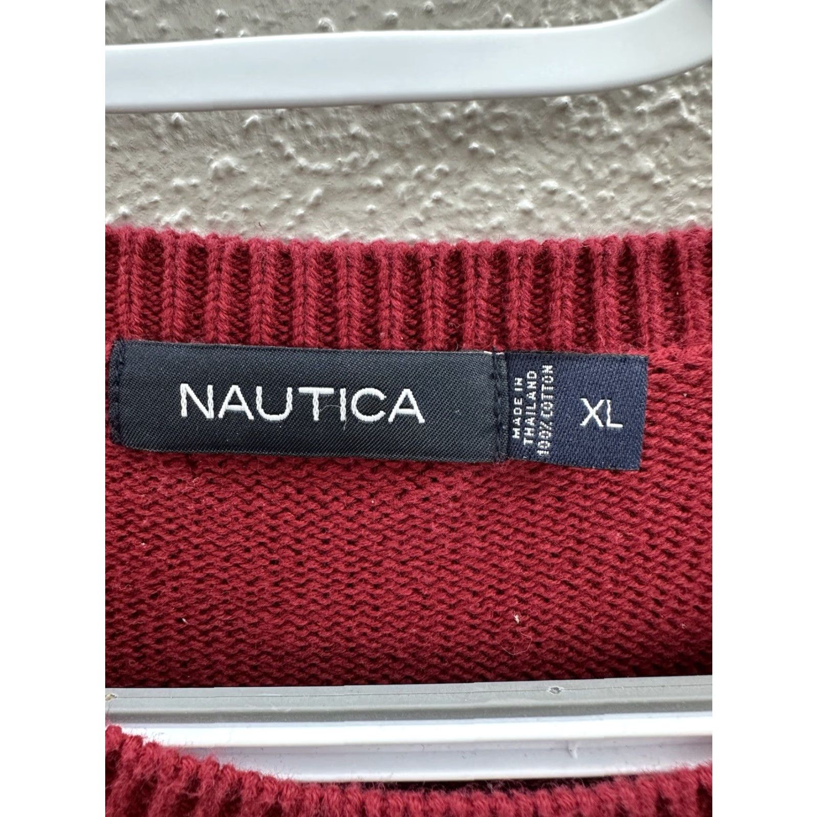 Nautica Nautica Sweater Mens XL Red Striped Long Sleeve Knit Cotton Vintage Size US XL / EU 56 / 4 - 4 Thumbnail