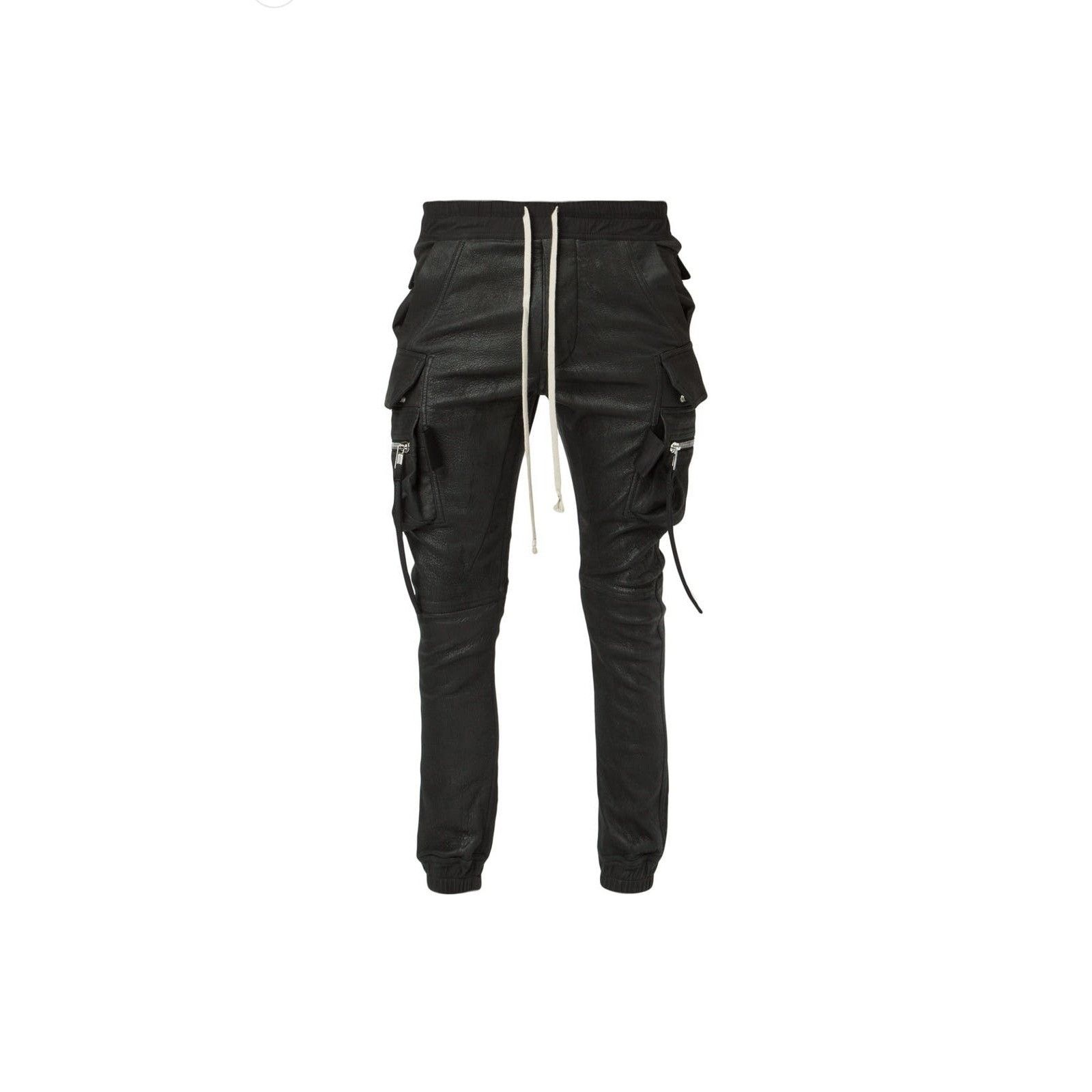 Rick Owens Rick Owens Lambskin Cargo Joggers Size US 33 - 1 Thumbnail