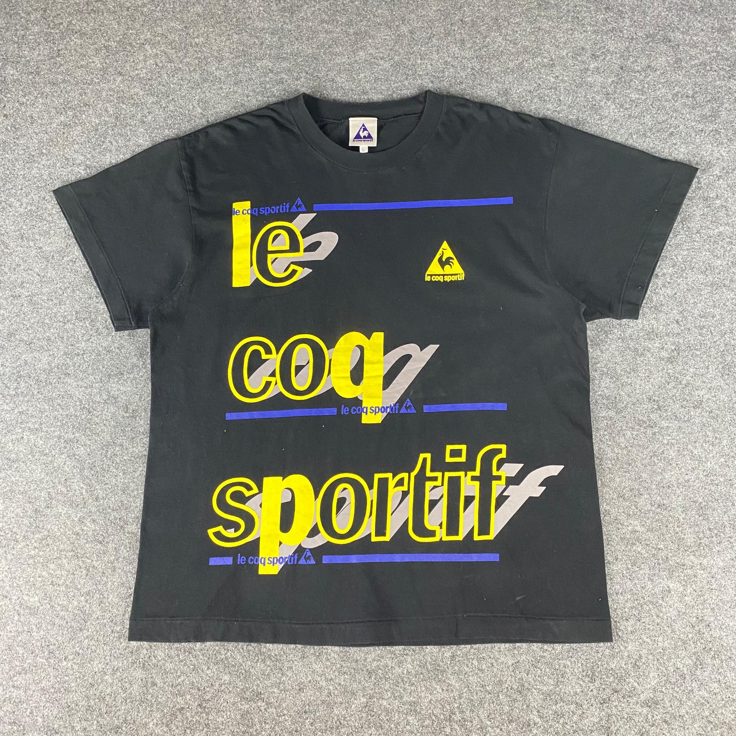 Le Coq Sportif Vintage Le Coq Spotif Spell Out Tshirt Size US L / EU 52-54 / 3 - 1 Thumbnail