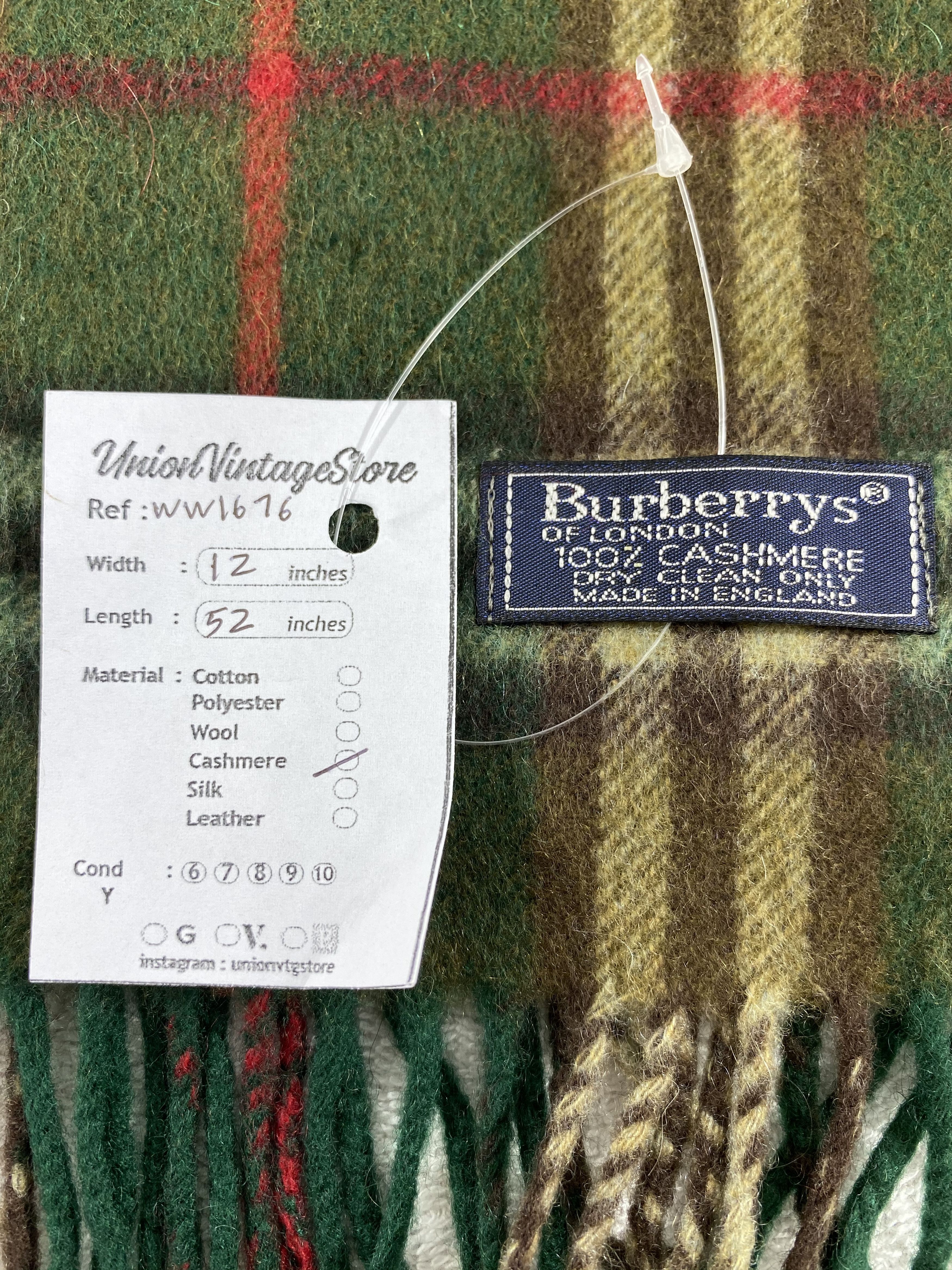 Burberry × Vintage Burberry Scarf / Muffler / Neckwear - WW1676 Size ONE SIZE - 4 Thumbnail