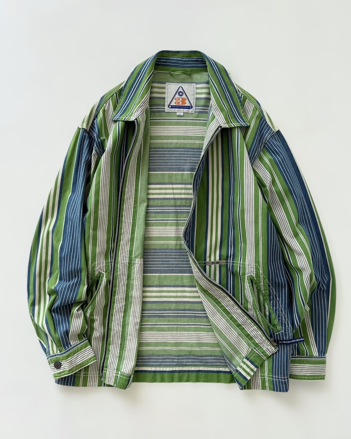 Nigel Cabourn NC3 NIGEL CABOURN BLOUSON STRIPE JACKET Size US L / EU 52-54 / 3 - 2 Thumbnail