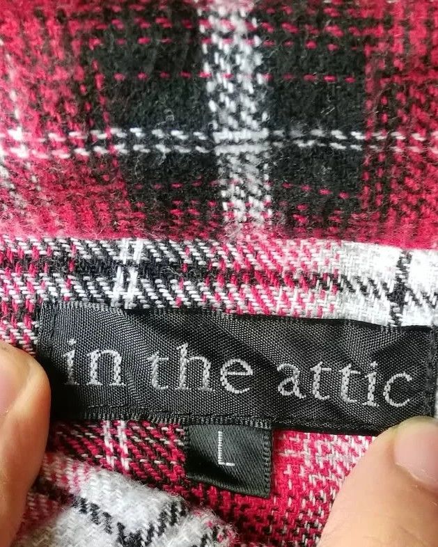 In The Attic In The Attic J-Rock "Rock Killer" Embroidered Flannel Shirt Size L / US 10 / IT 46 - 5 Thumbnail