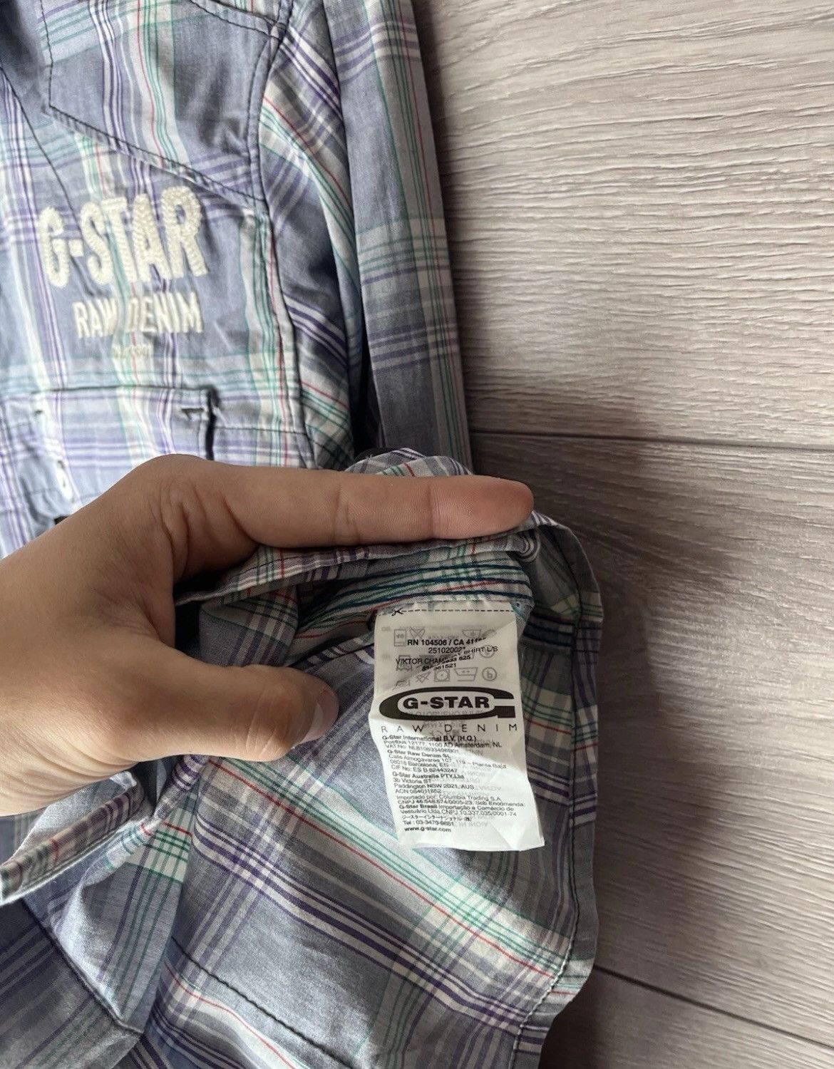 G-Star Mens shirt G-Star Raw size M vintage Size US M / EU 48-50 / 2 - 8 Thumbnail