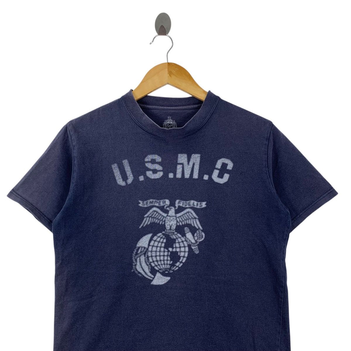 Vintage USMC HOUSTON Physical Education Marine Corps Tshirt Size US M / EU 48-50 / 2 - 2 Thumbnail