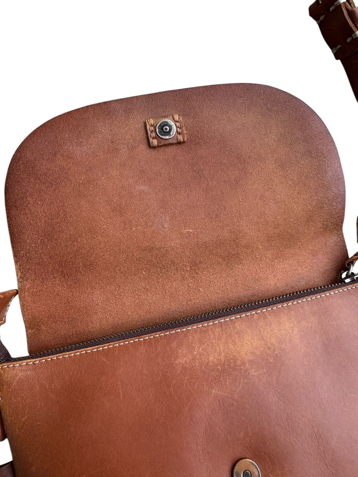 Genuine Leather 🔥 1203 Mano Fece Leather Sling Bag Size ONE SIZE - 11 Thumbnail