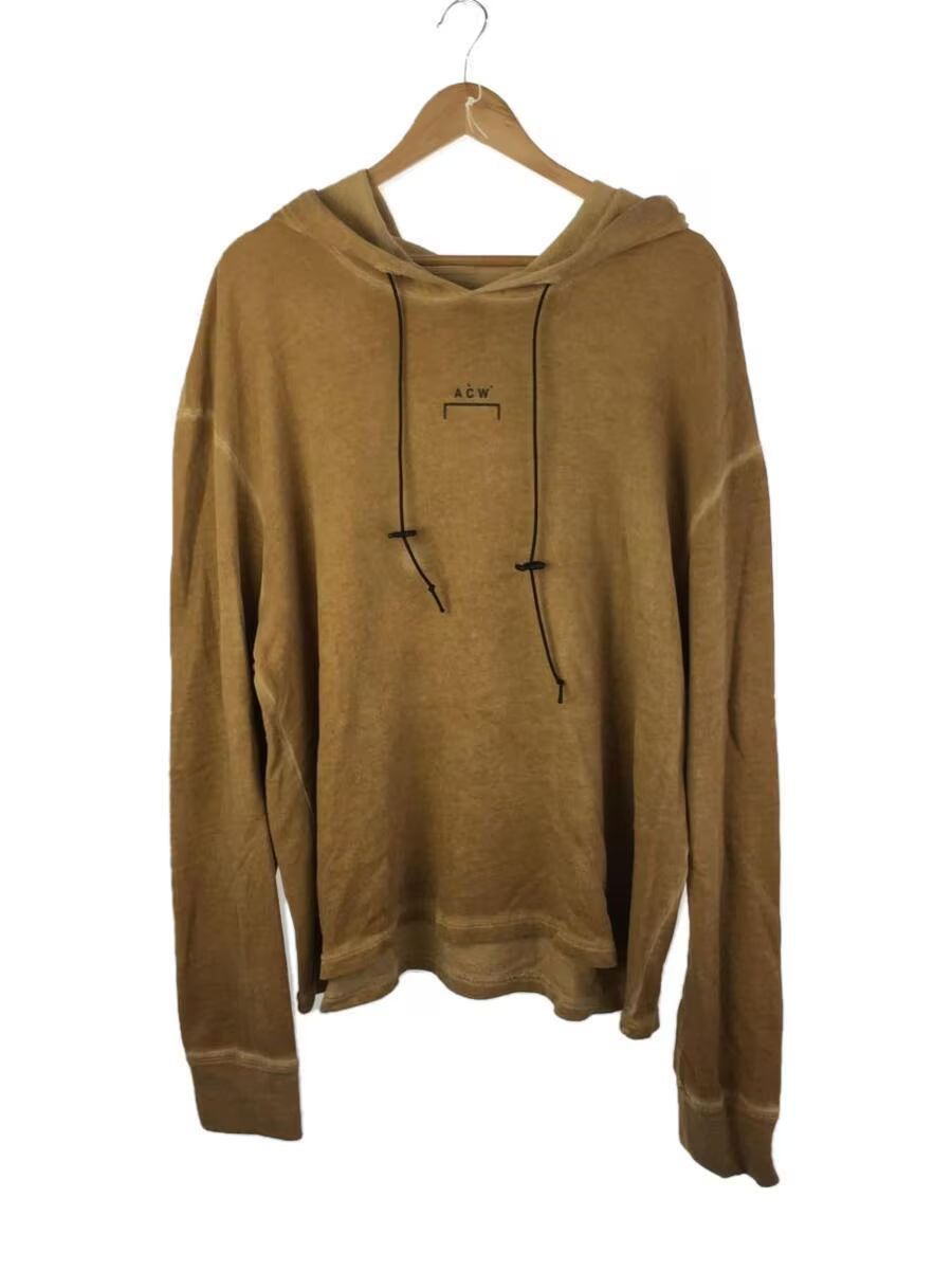 image of A Cold Wall Cropped Boxy Logo Hoodie in Brown, Men's (Size XL)