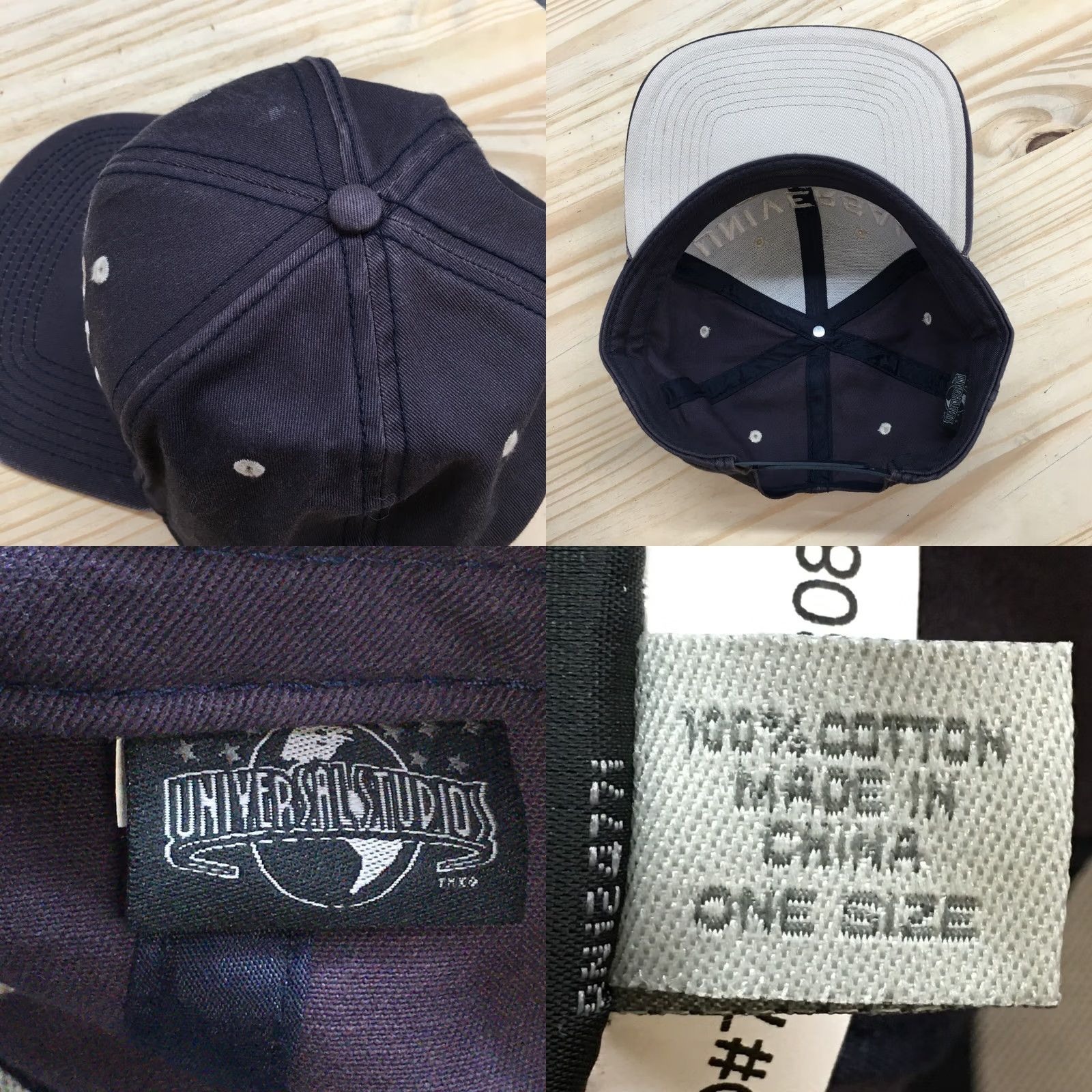 Vintage Universal Studios Hat Men Blue OS Adjustable Snapback Flat Brim Embroidered Logo Size ONE SIZE - 8 Thumbnail