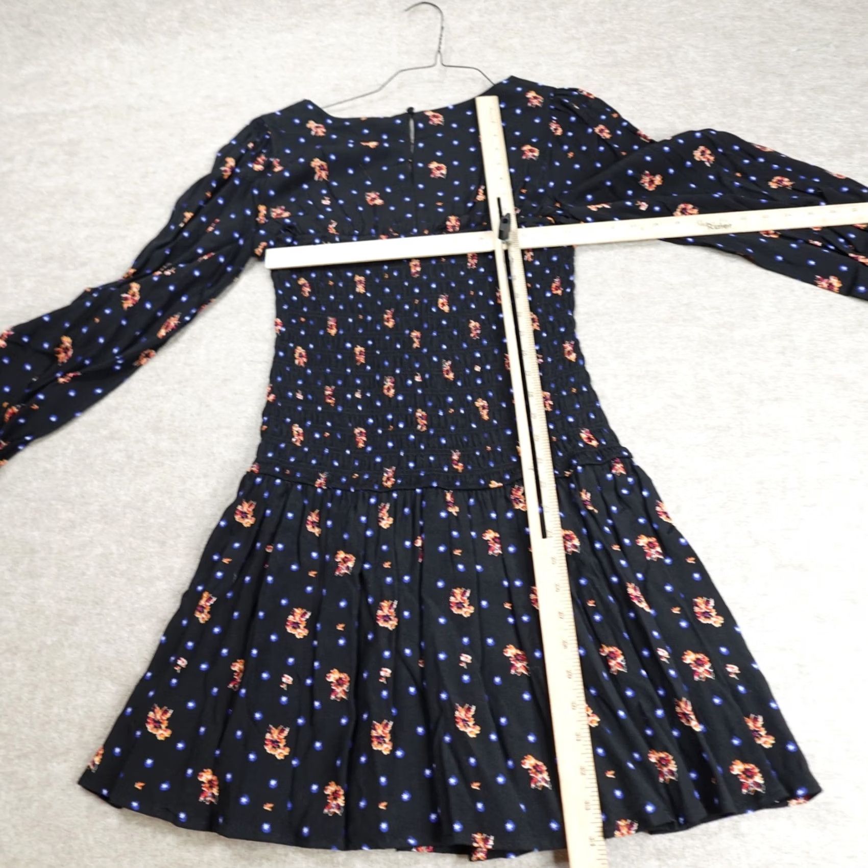 Free People Free People Womens Dress Medium Black Smocked NEW Two Faces Size M / US 6-8 / IT 42-44 - 6 Thumbnail