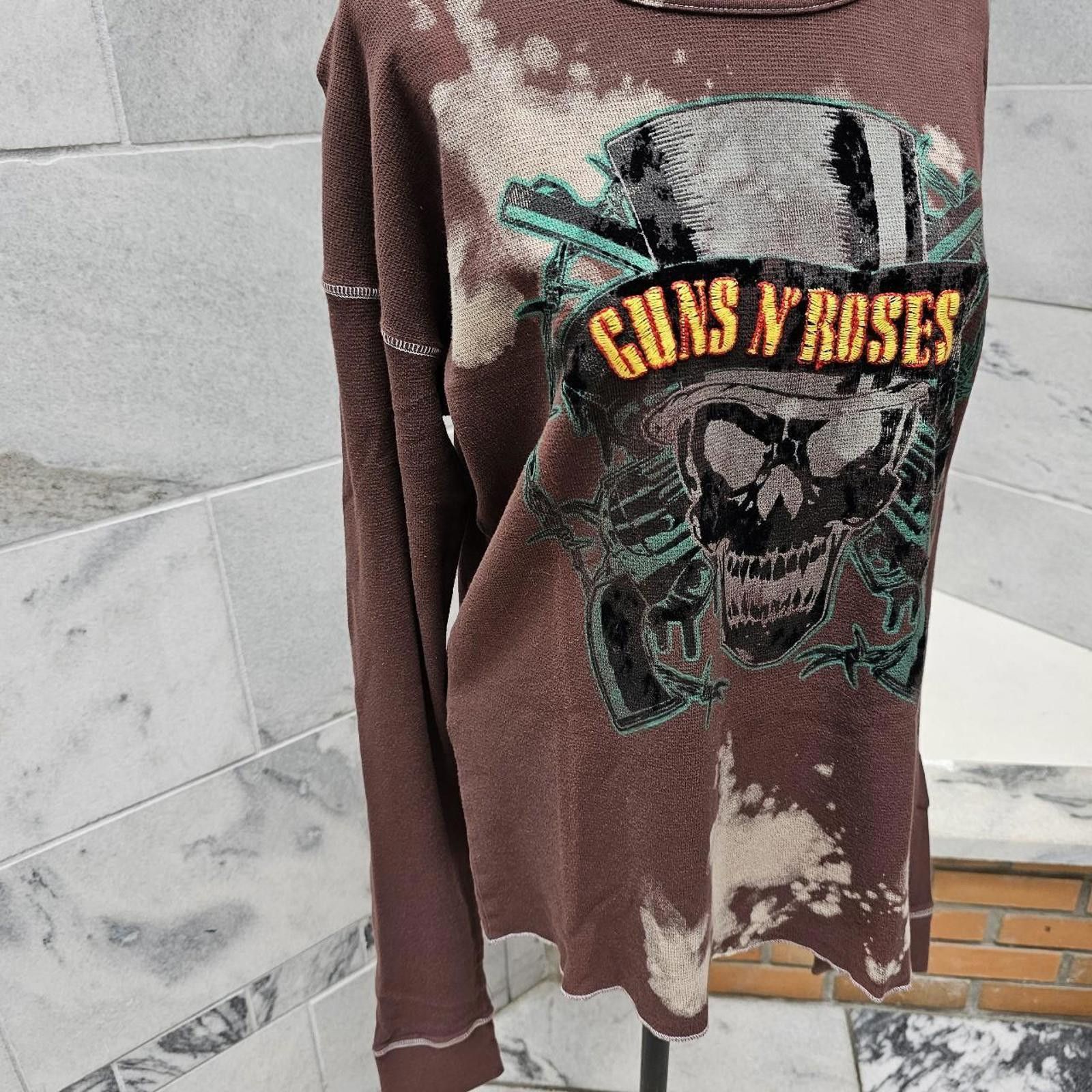 Other Men's Brown Graphic Guns N' Roses Rock and Roll Band Shirt Size US XL / EU 56 / 4 - 3 Thumbnail