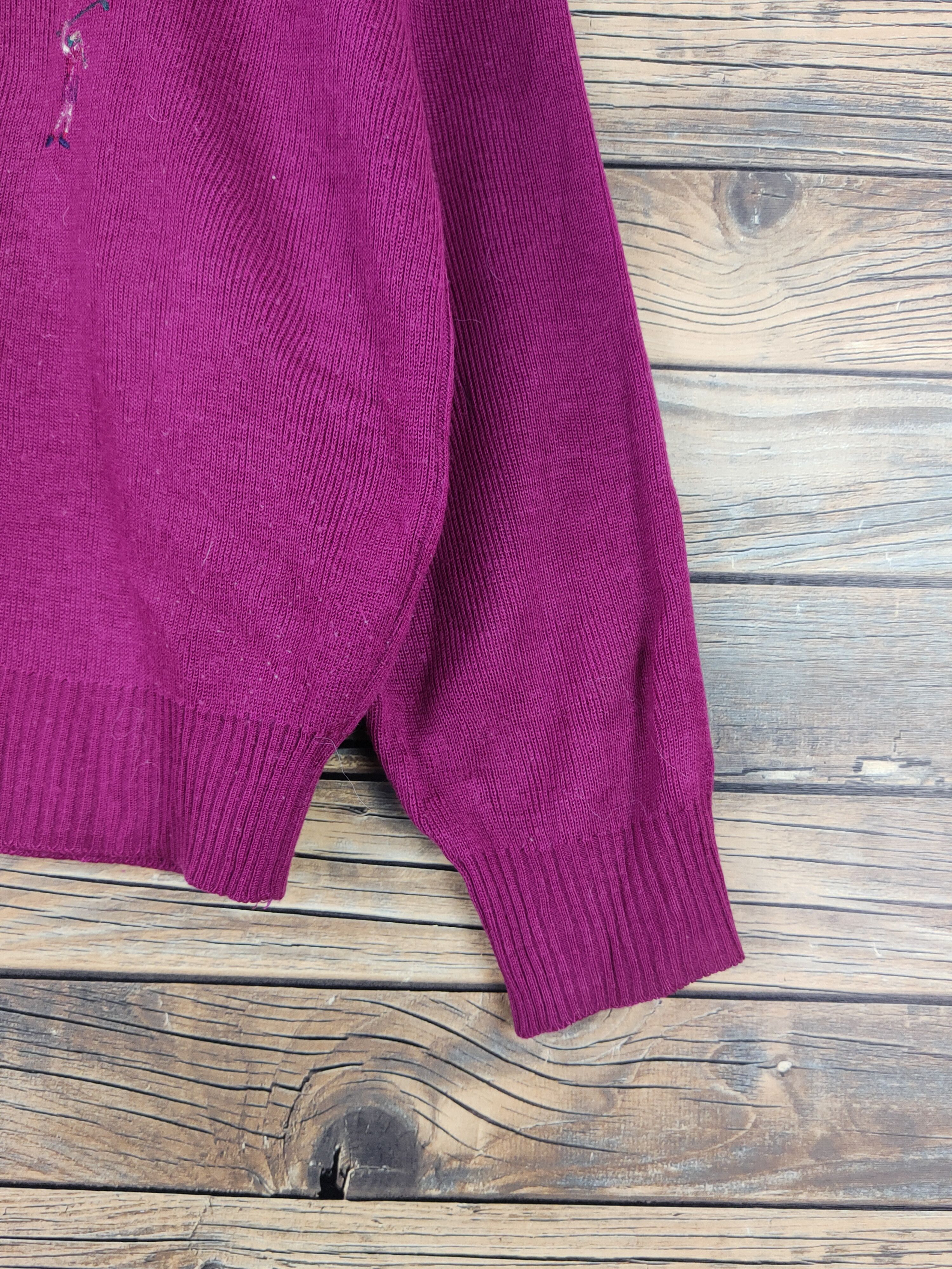 Japanese Brand Japanese Brand Purple Golfing Knitwear Sweatshirts #W2030 Size US M / EU 48-50 / 2 - 7 Thumbnail