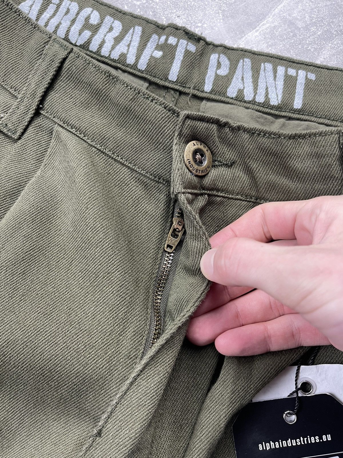 Alpha Industries Alpha Industries Aircraft Pant Military Green Cargo Pants Size US 33 - 10 Thumbnail