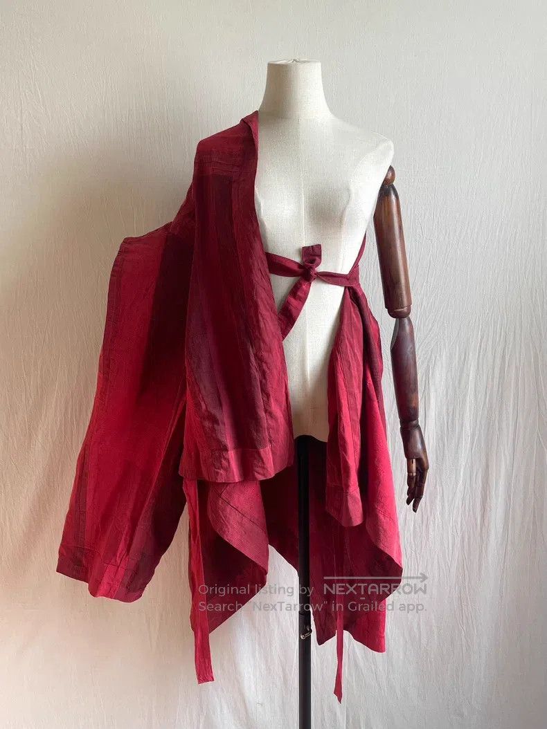 Issey Miyake Issey Miyake Red Coat Size M / US 6-8 / IT 42-44 - 7 Thumbnail