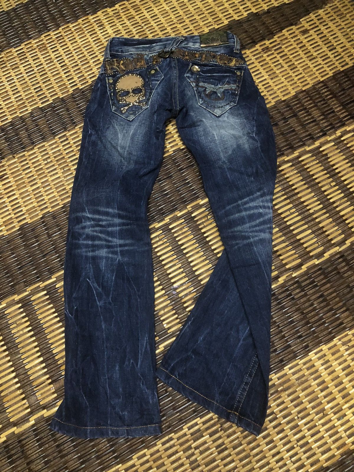 Hysteric Glamour VINTAGE RED PEPPER DENIM JEANS DESIGN UNISEX Size 28" / US 6 / IT 42 - 11 Thumbnail