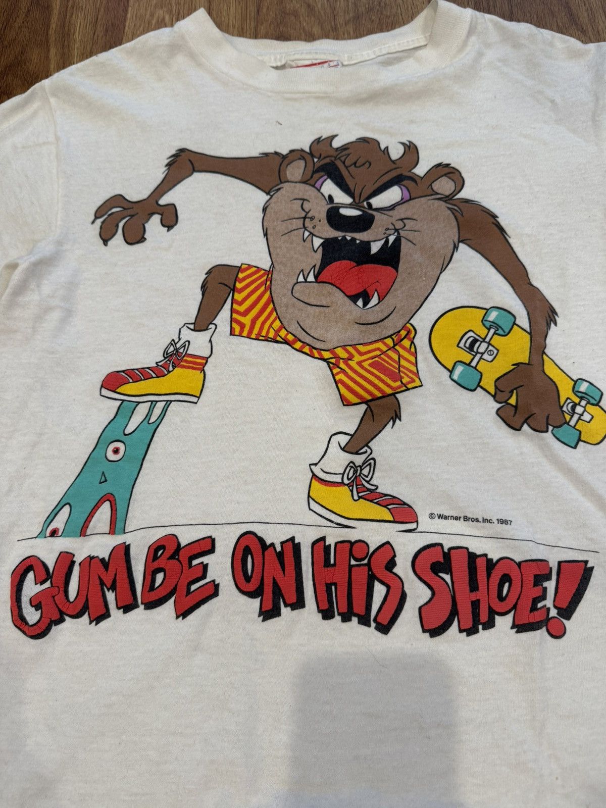 Vintage Vintage Taz “Gum be on his shoe” Size US S / EU 44-46 / 1 - 2 Thumbnail
