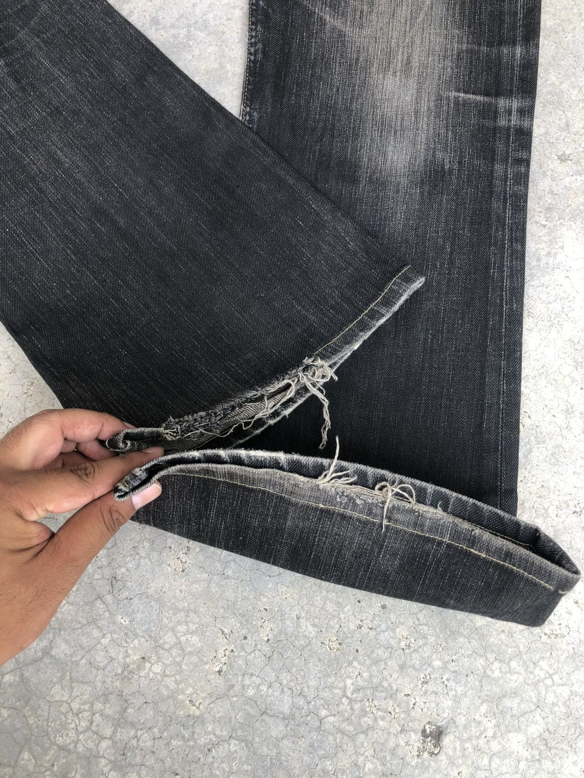 If Six Was Nine Japanese Edwin Flared Jeans Distressed Jeans Size US 32 / EU 48 - 13 Thumbnail