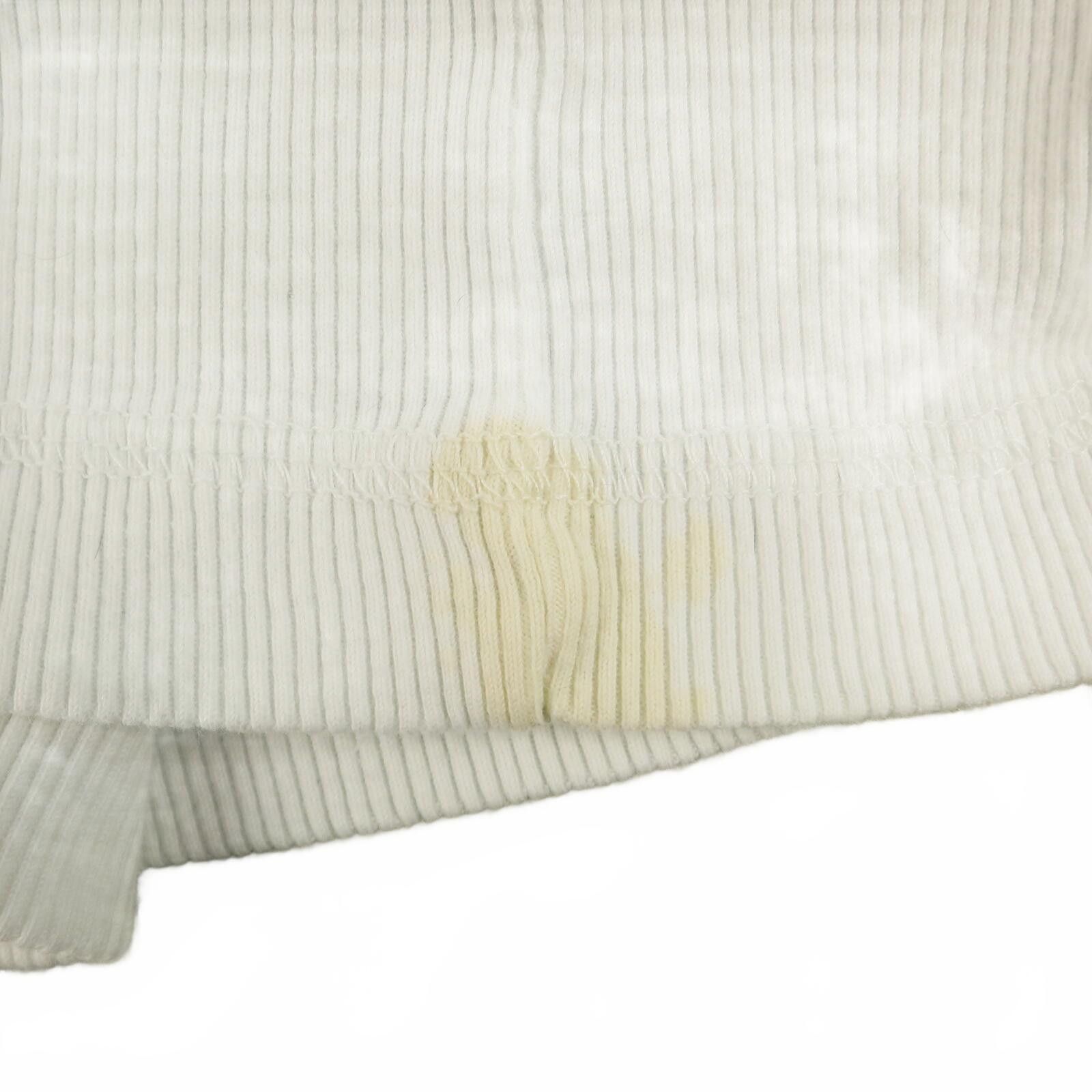 BKE BKE White Ribbed Cotton T-Shirt Size S Size US S / EU 44-46 / 1 - 6 Thumbnail