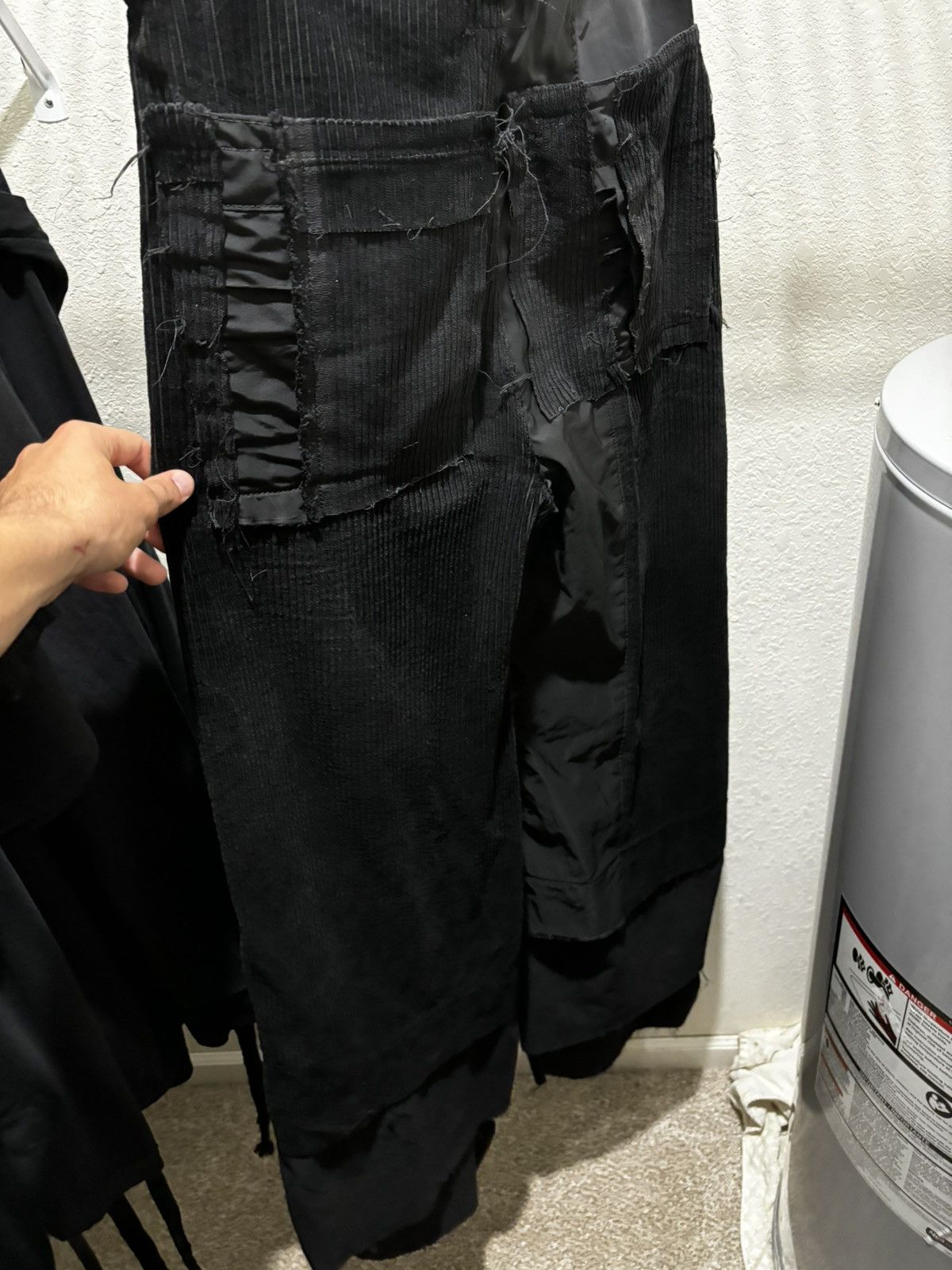 Rick Owens Swampgod Stovel Wide Black Pants Size US 31 - 6 Thumbnail