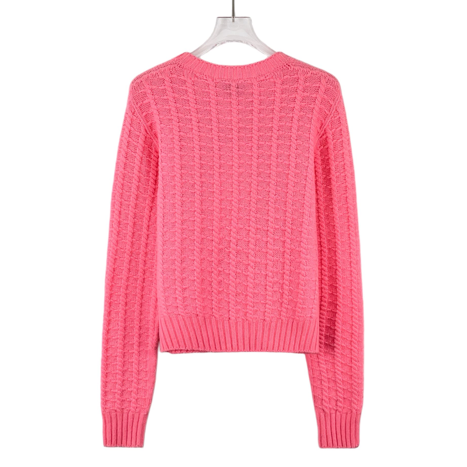 Chanel Chanel Cable Knit Wool Sweater Pink (36) Size XS / US 0-2 / IT 36-38 - 2 Thumbnail