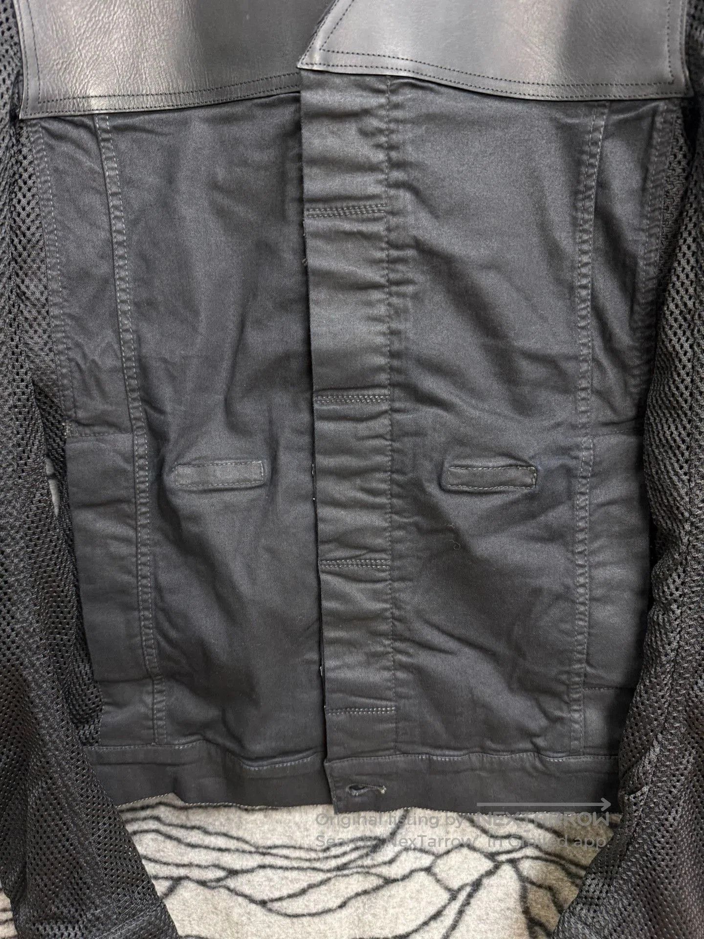 Rick Owens Rick Owens Mesh Leather Panel Jacket M. Size US M / EU 48-50 / 2 - 5 Thumbnail