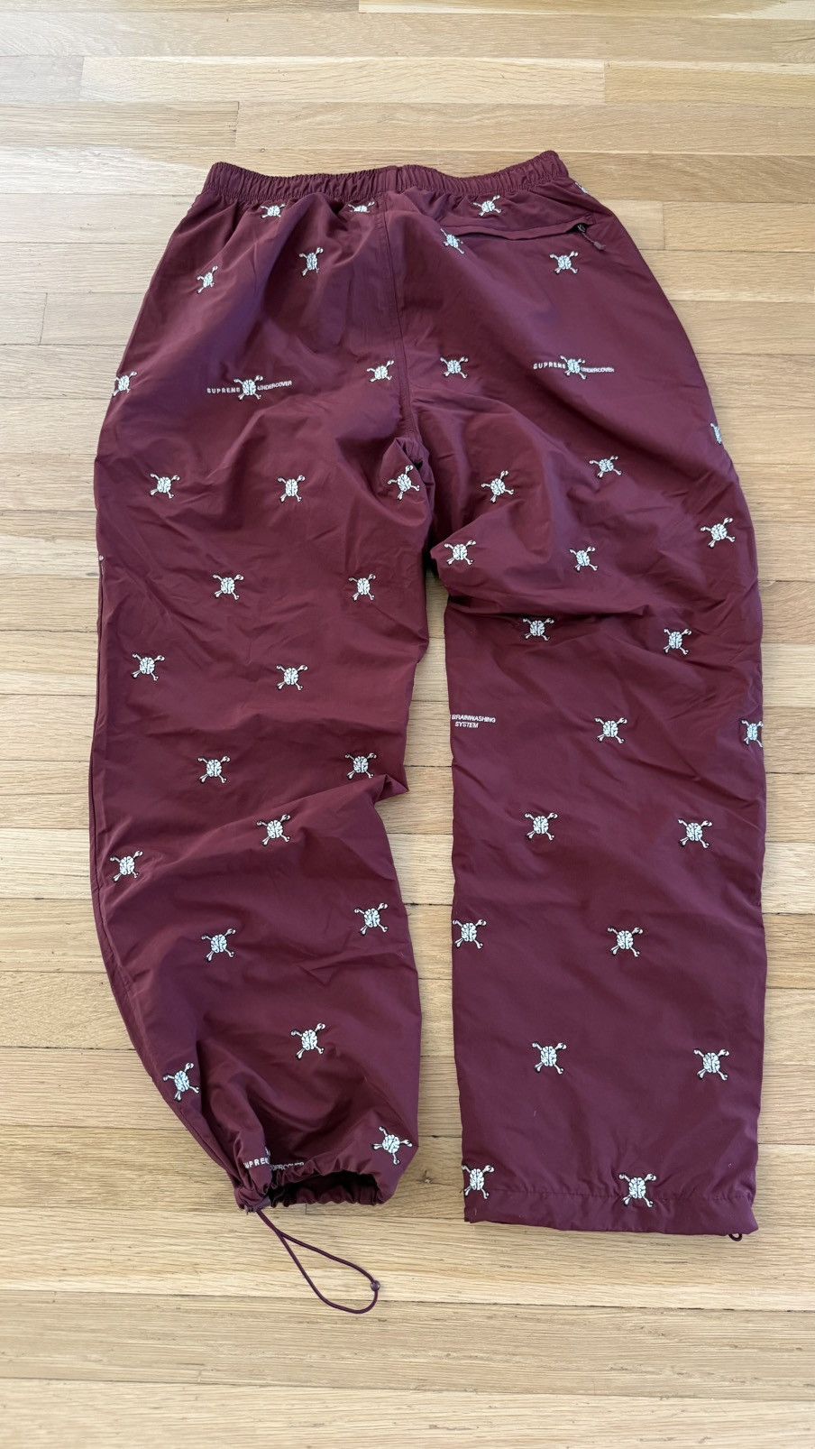 Supreme × Undercover Supreme Undercover Track Pant Burgundy Small Size US 30 / EU 46 - 2 Thumbnail