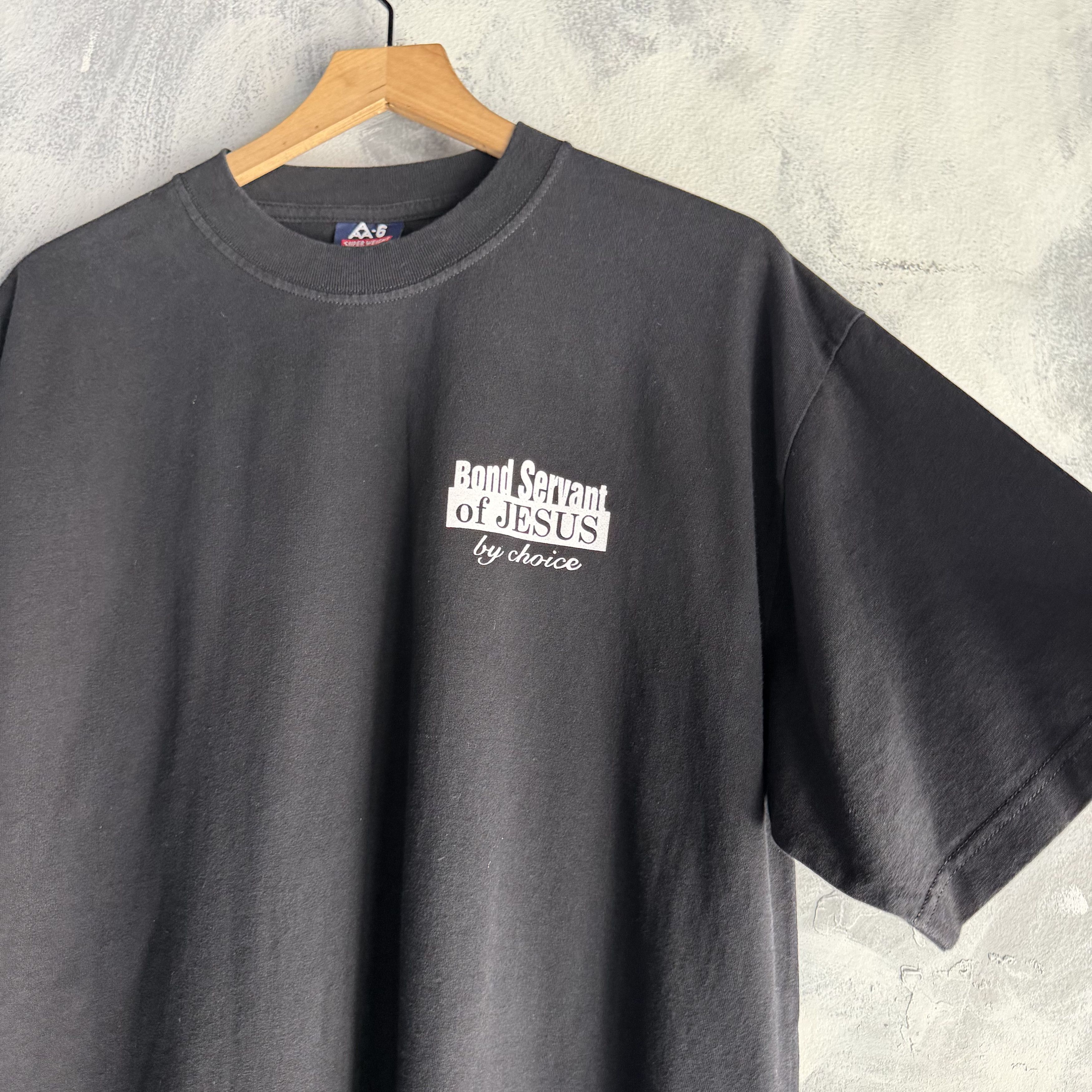 Other Vtg Y2K Jesus T Shirt Mens Trained To Serve Jesus Set Free Size US XL / EU 56 / 4 - 8 Thumbnail