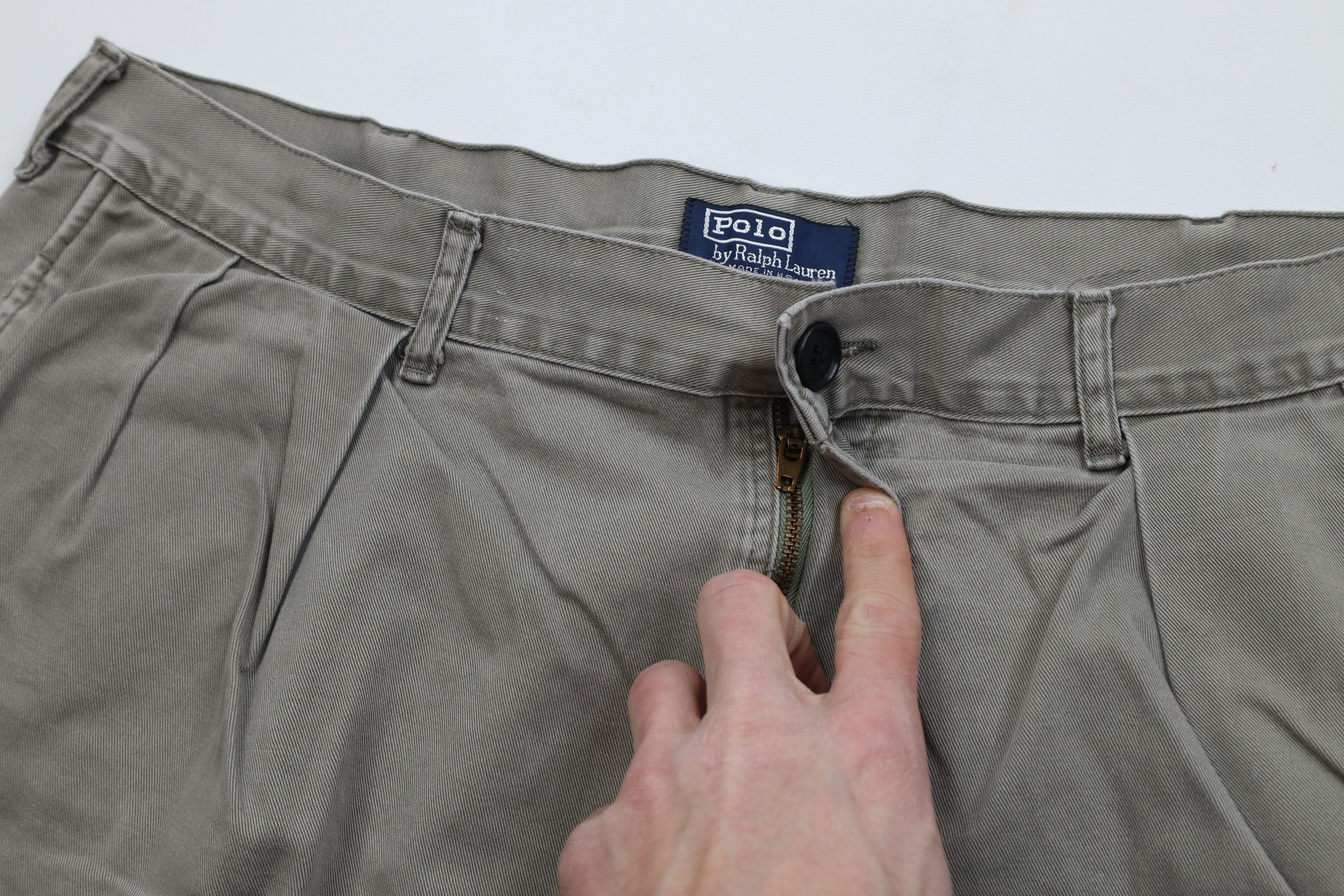 Ralph Lauren Vintage 90s Ralph Lauren Above Knee Chino Shorts Cotton USA Size US 38 / EU 54 - 8 Thumbnail