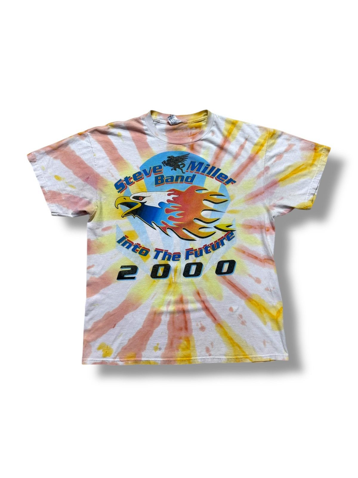 Band Tees × Vintage *RARE* VINTAGE 00s Y2K T SHIRT STEVE MILLER BAND 2000s dyed Size US XL / EU 56 / 4 - 1 Thumbnail