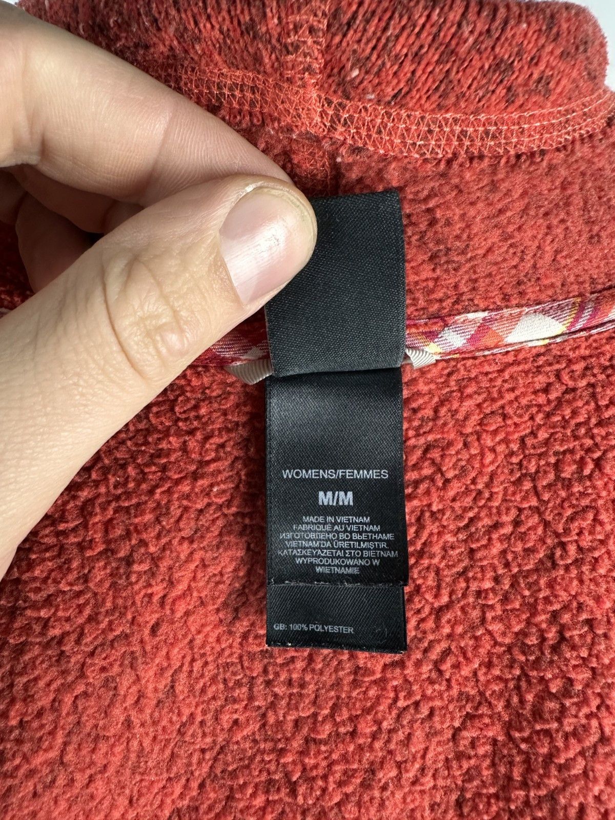 The North Face The North Face Womens Red Fleece Jacket Full Zip Size M Size US M / EU 48-50 / 2 - 11 Thumbnail