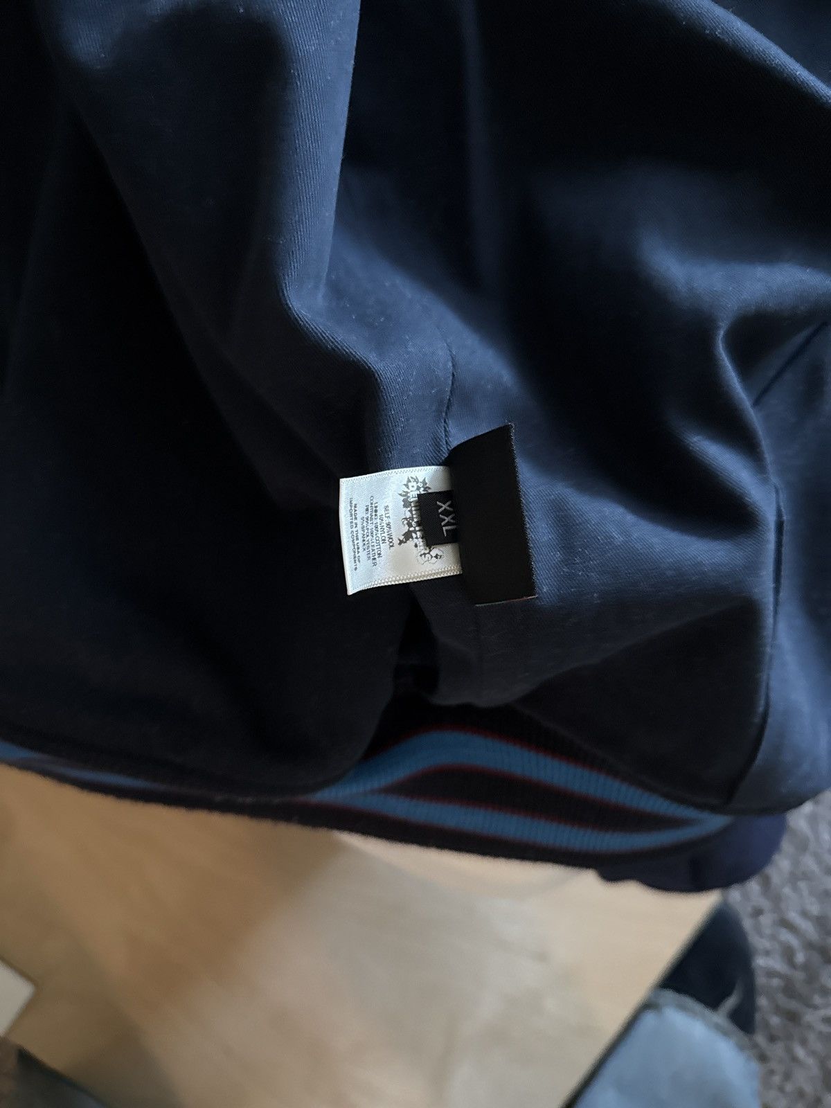 (B).Stroy × DENIM TEARS bstroy x denim tears varsity jacket Size US XXL / EU 58 / 5 - 12 Thumbnail