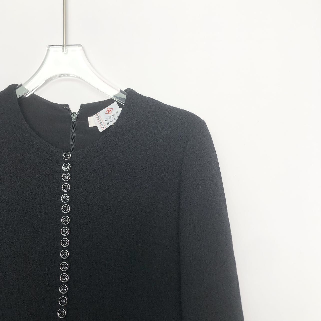 Dior Dior Black Wool Long Dress K26WX Size XS / US 0-2 / IT 36-38 - 3 Thumbnail