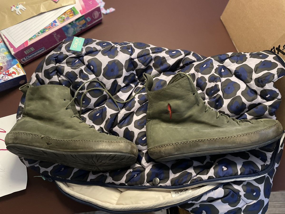 image of Ma+ Double Fold Hi Top Sneakers in Green, Men's (Size 10)