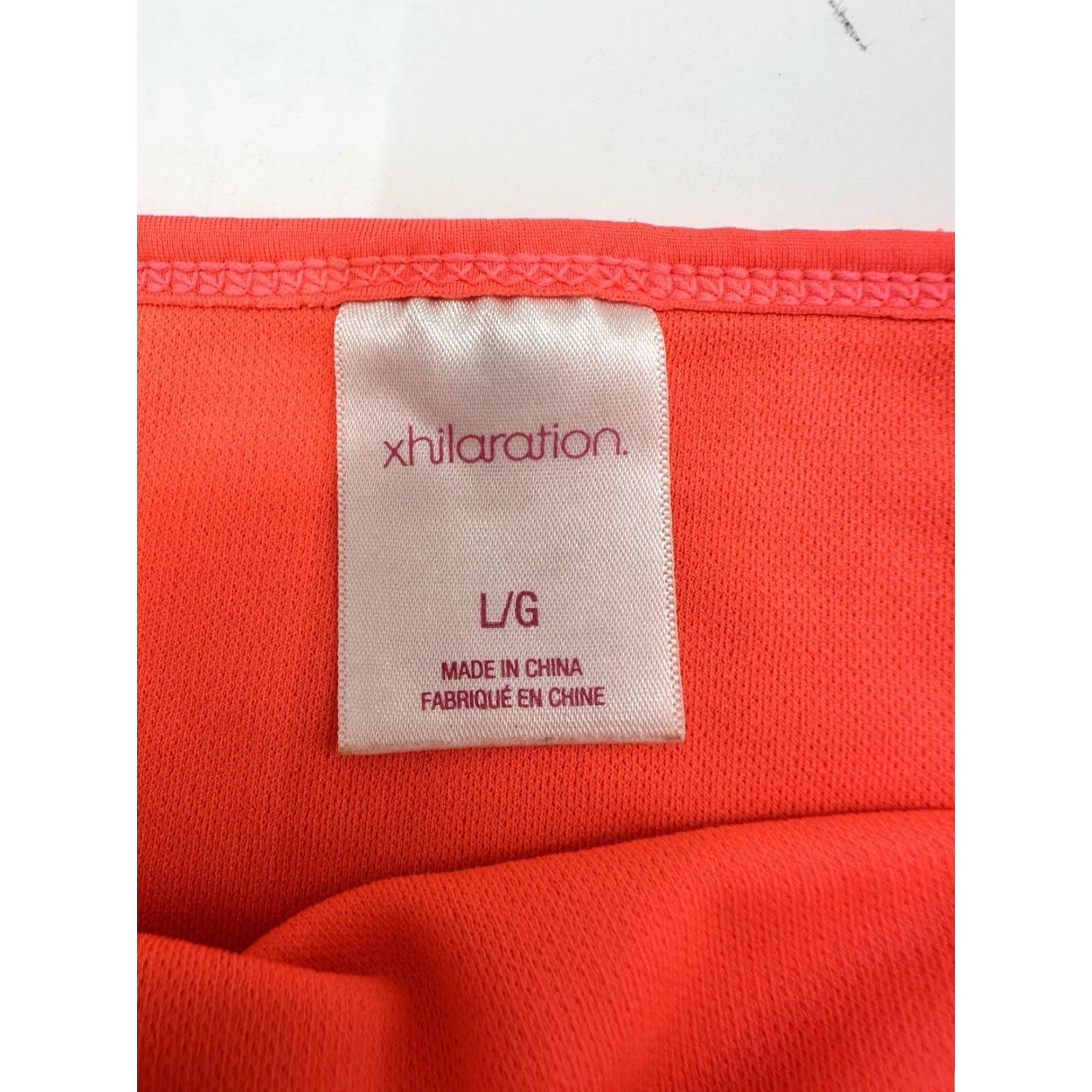 Vintage Xhilaration Womens Bikini Bottoms Size L Neon Orange Swimsuit Bottoms Solid Beach Neon 80s Size 36" / US 14 / IT 50 - 3 Thumbnail