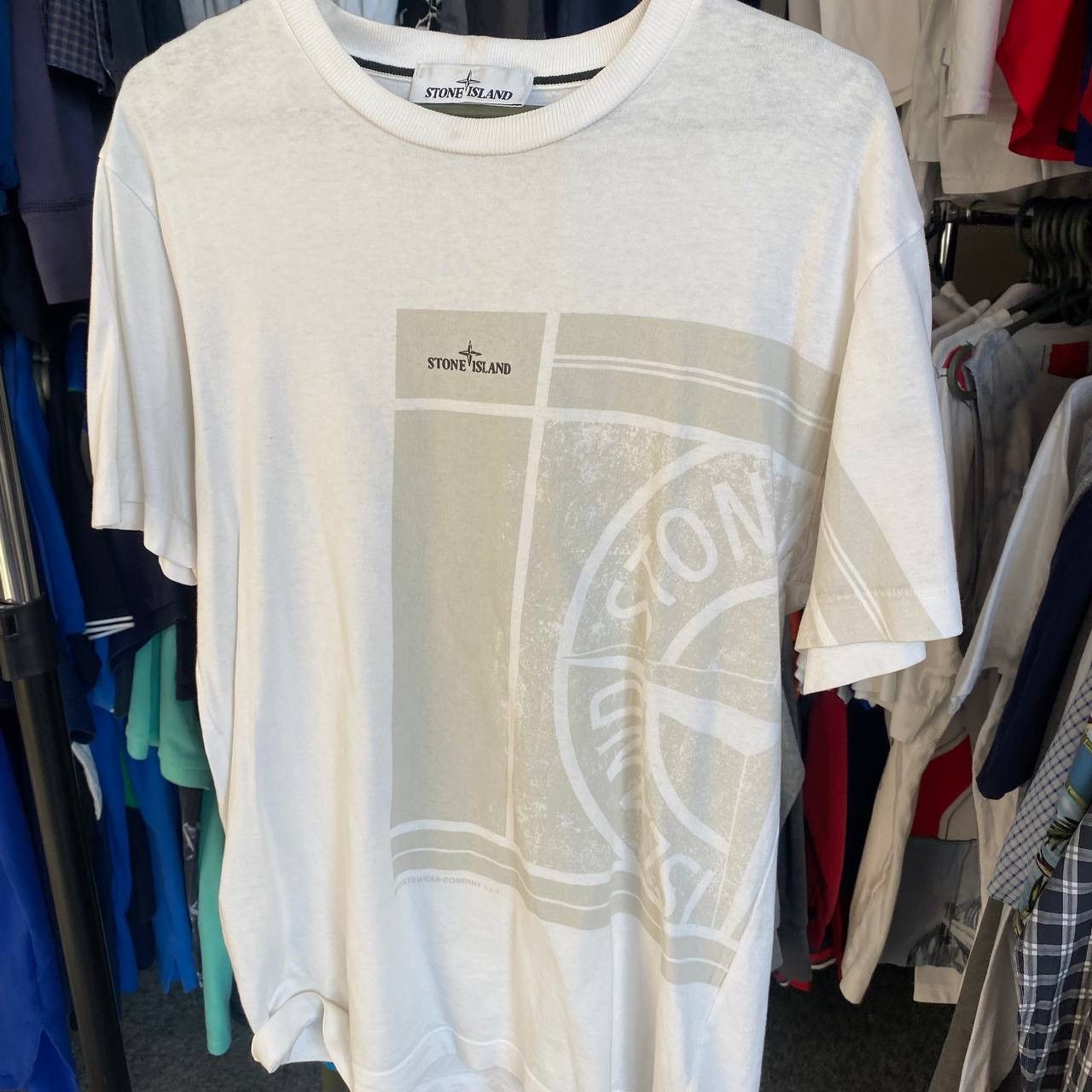 Stone Island Luxury Stone Island Big Logo Y2K luxury streetwear tee Size US S / EU 44-46 / 1 - 2 Thumbnail