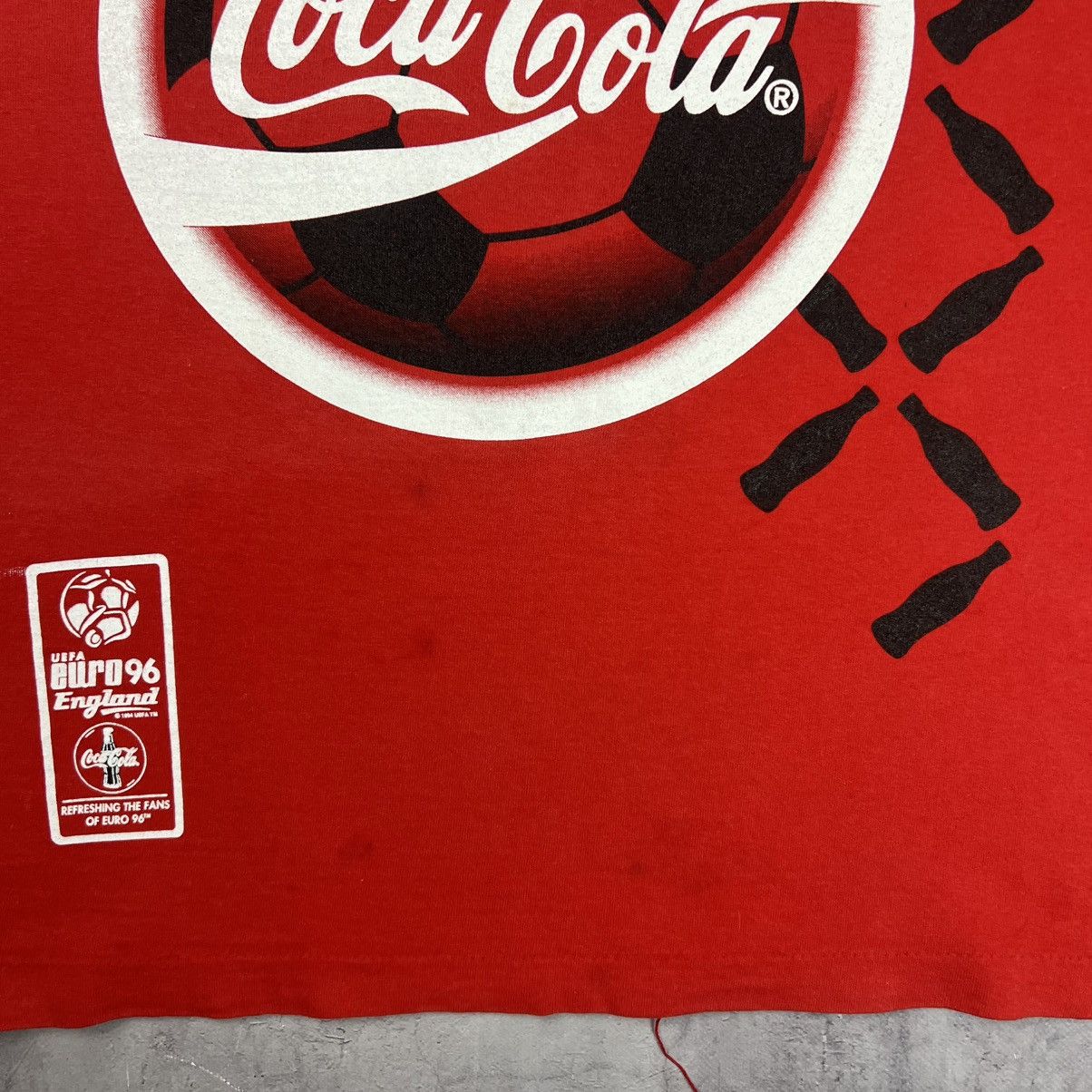 Coca Cola Rare! Coca Cola Euro 1996 Vintage Screen Stars Tee 90s Size US M / EU 48-50 / 2 - 9 Thumbnail