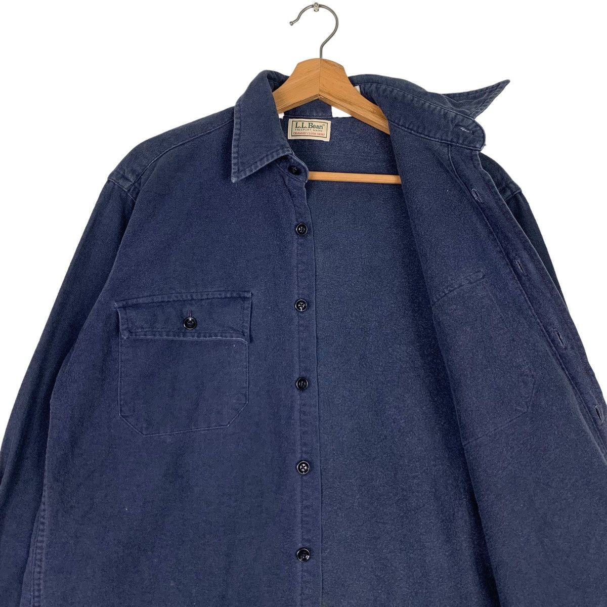 L.L. Bean L.L.BEAN Blue Work Shirt Long Sleeve Button Up #0932-C41 Size US L / EU 52-54 / 3 - 10 Thumbnail