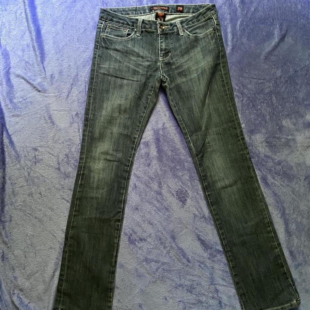 Ed Hardy × Vintage Ed Hardy Koi Fish Embroidered Jeans Size 31" - 2 Thumbnail