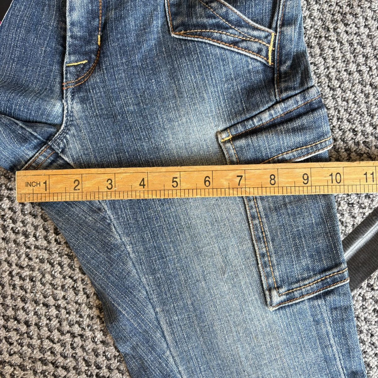 If Six Was Nine Flare Cargo Jeans Blue Denim Georgia Love Size 26’ Size 26" / US 2 / IT 38 - 16 Thumbnail