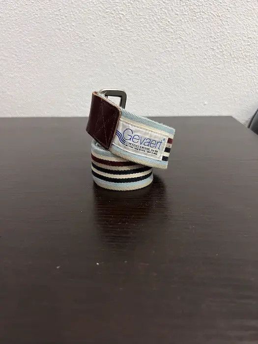Vintage Gevaert Stripe Design Belt Size ONE SIZE - 3 Thumbnail
